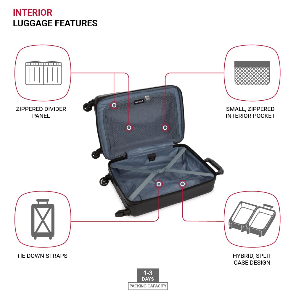 swissgear-8018-expandable-hardside-luggage-set-3-piece-spinner-suitcase-set-20-2 image 4