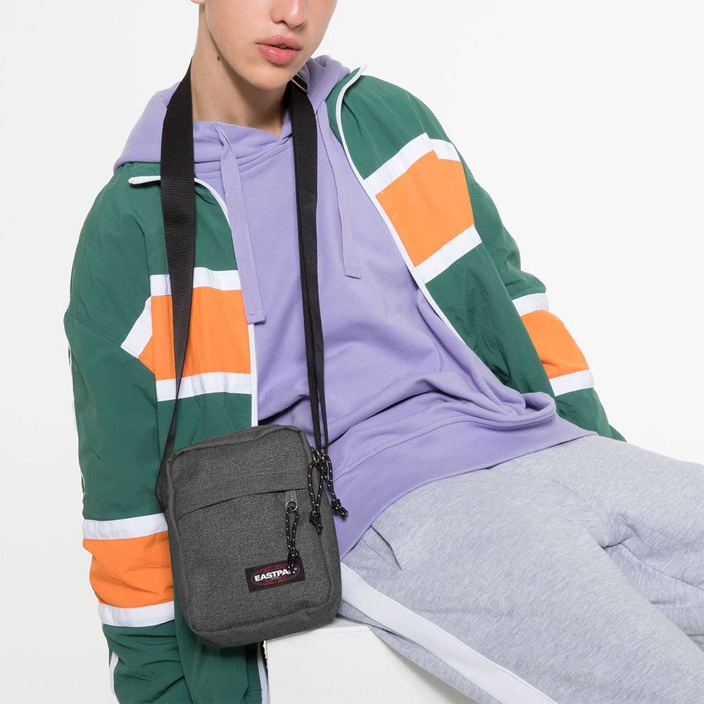 eastpak-the-one-shoulder-bag-crossbody-organizer-for-keys-wallet-and-more-black- image 2