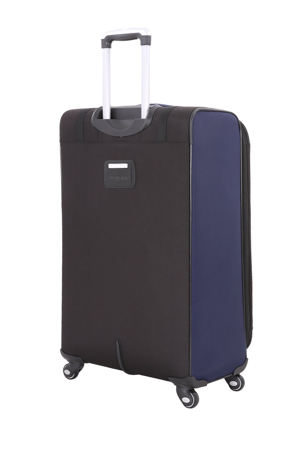 swissgear-borah-softside-expandable-large-28-inch-checked-spinner-suitcase-navy image 3