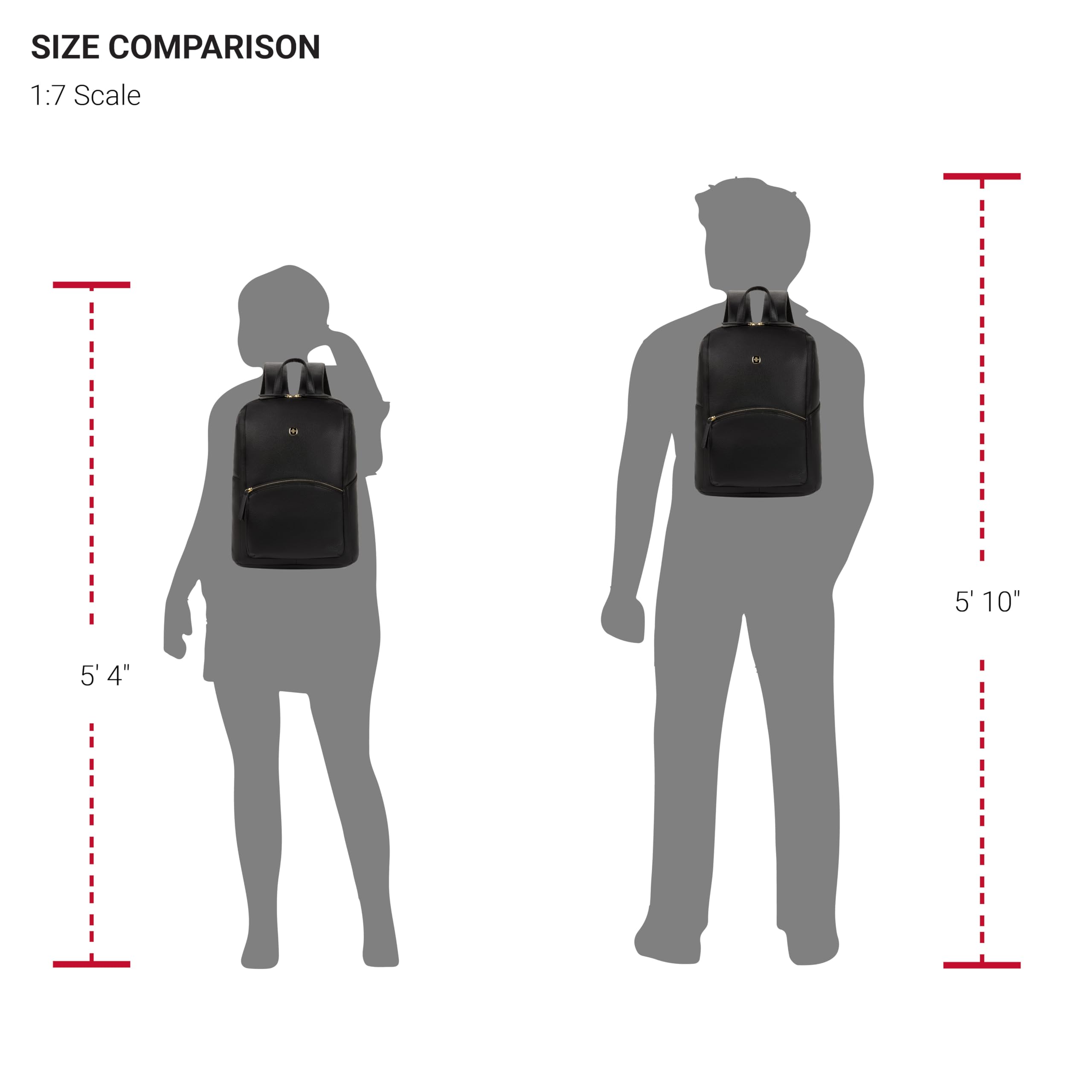 swissgear-serenity-luxe-women-s-laptop-backpack-fits-13-inch-laptops-black-16-in image 3