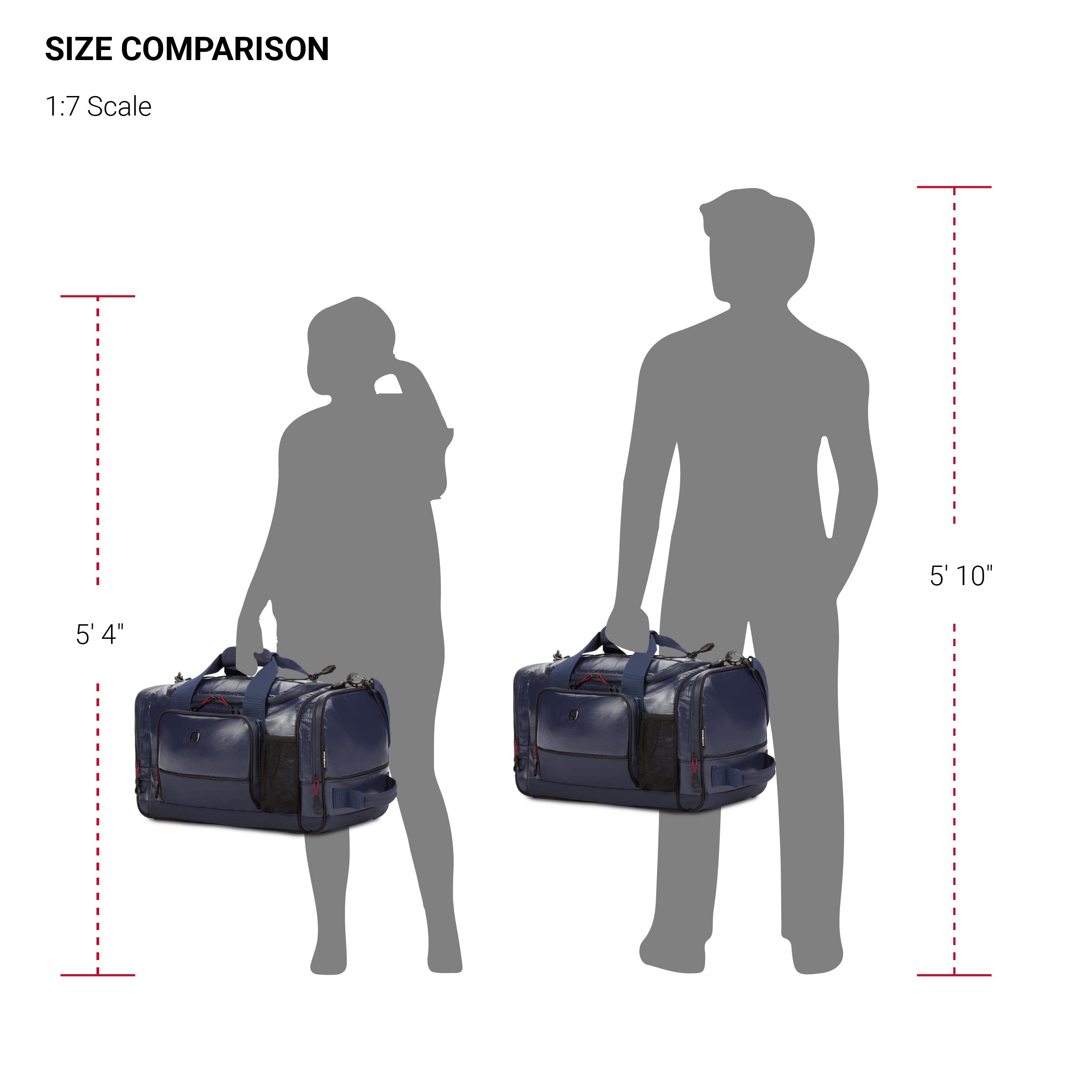 swissgear-apex-duffle-bag-for-travel-and-gym-with-bungee-cord-system image 5