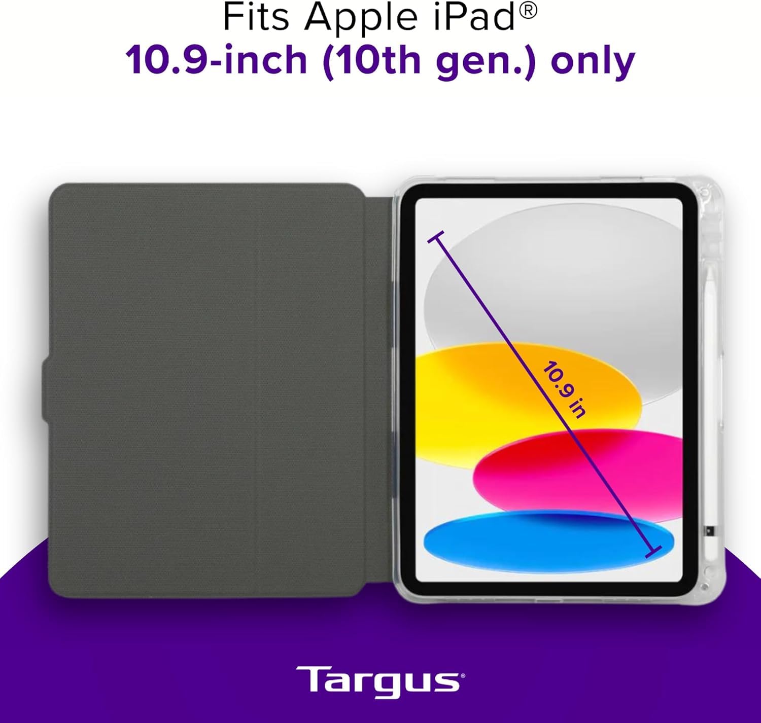 targus-pro-tek-clear-case-for-ipad-10-9-10th-gen-a16-shock-absorbing-drop-resist image 7