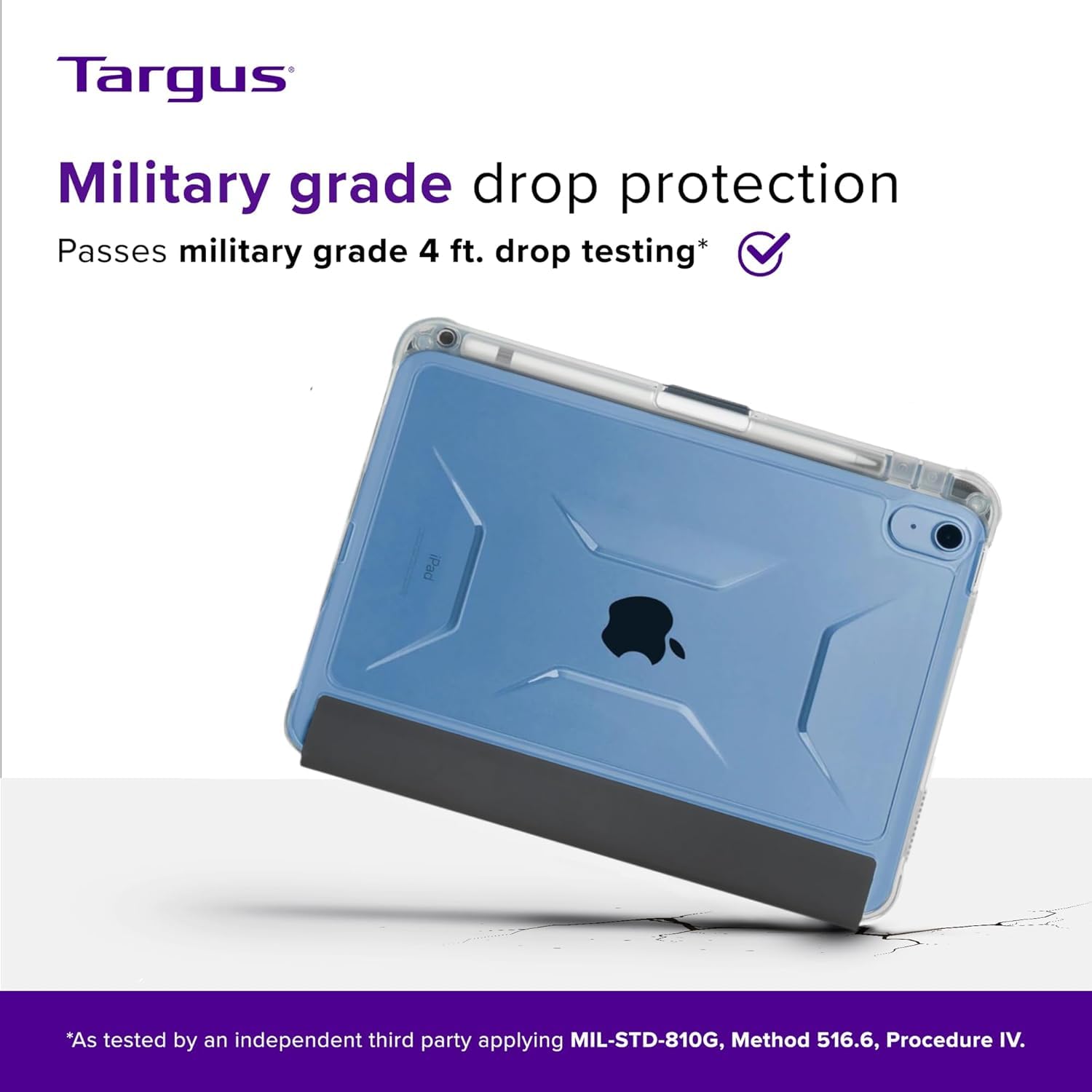 targus-pro-tek-clear-case-for-ipad-10-9-10th-gen-a16-shock-absorbing-drop-resist image 6