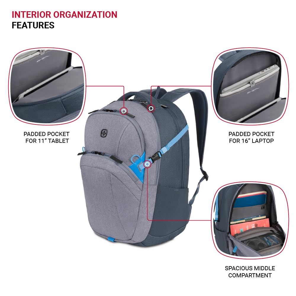 swissgear-urbanpro-laptop-backpack-fits-most-16-inch-laptops-commuter-trolley-sl image 4
