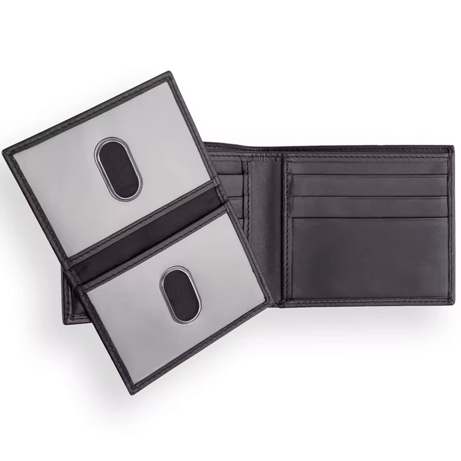 swissgear-genuine-napa-leather-slim-passcase-wallet-black-with-removable-id-case image 5