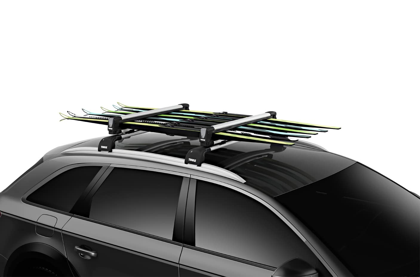 thule-snowpack-large-ski-snowboard-rack-carries-6-pairs-of-skis-or-4-snowboards image 6