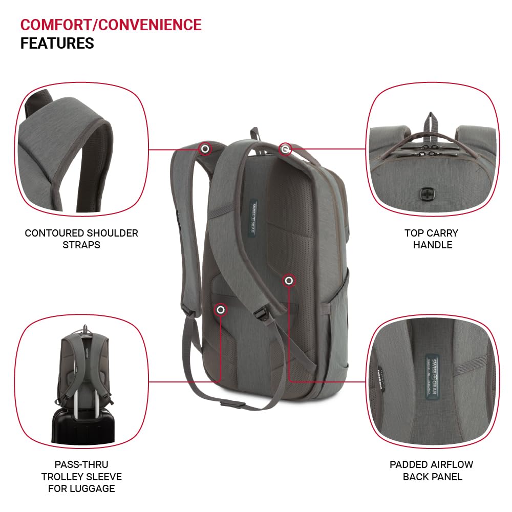 swissgear-8183-laptop-backpack-light-gray-heather-fits-16-inch-laptop-10-inch-ta image 2