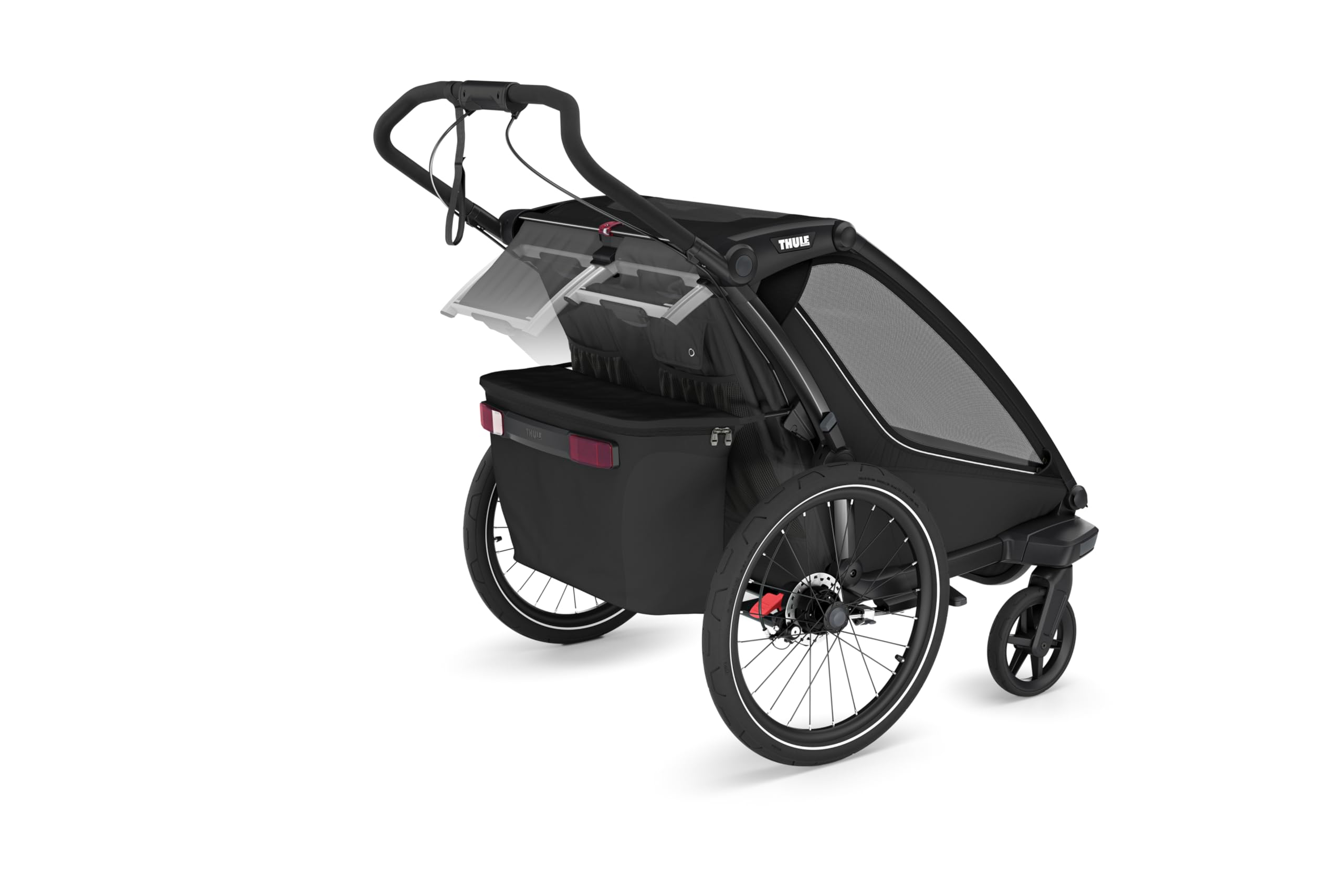 thule-chariot-sport-2-double-child-trailer-stroller-bike-jog-stroll-ski-modular- image 4