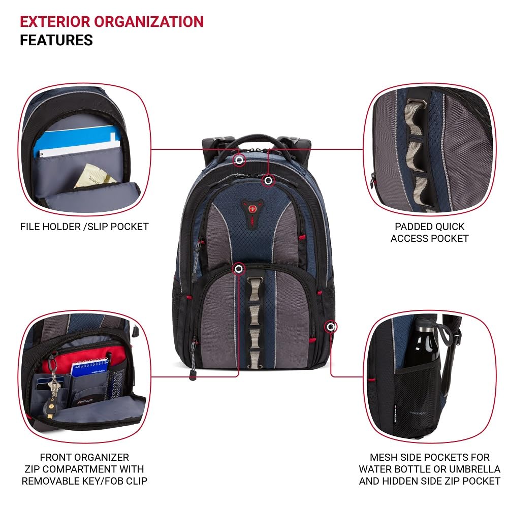 swissgear-wenger-cobalt-laptop-backpack-fits-16-laptop-blue-grey-28-8l image 3