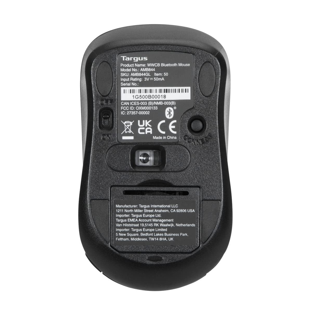 targus-works-with-chromebook-bluetooth-mouse-amb844gl-black-1000-dpi-optical-sen image 2