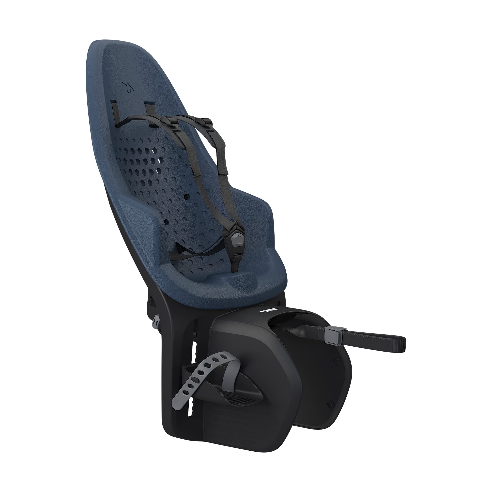 thule-yepp-2-rear-mounted-child-bike-seat-with-adjustable-footrests-5-point-harn image 1