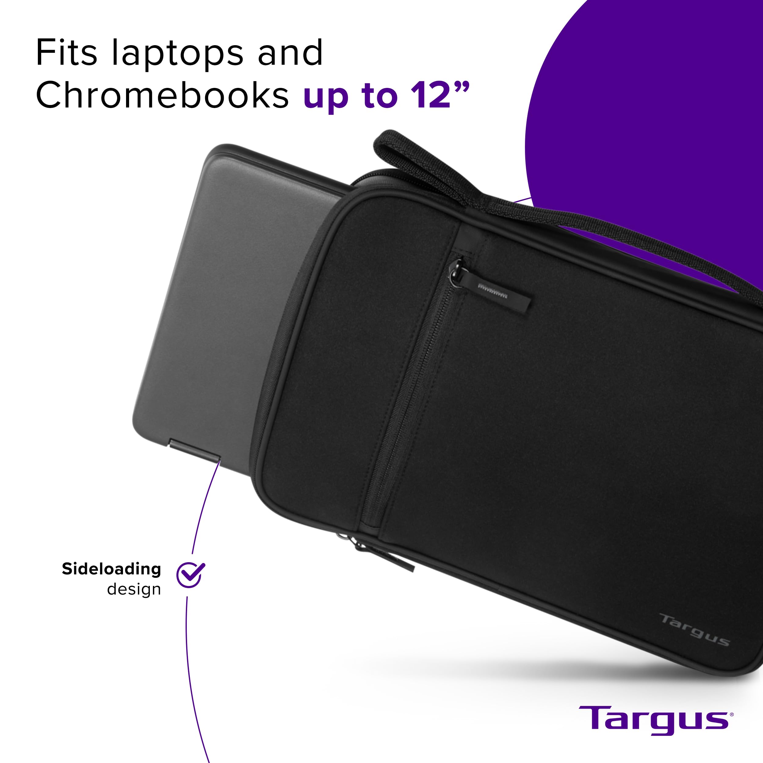 targus-11-12-sideloading-laptop-and-chromebook-sleeve-padded-main-compartment-wi image 3