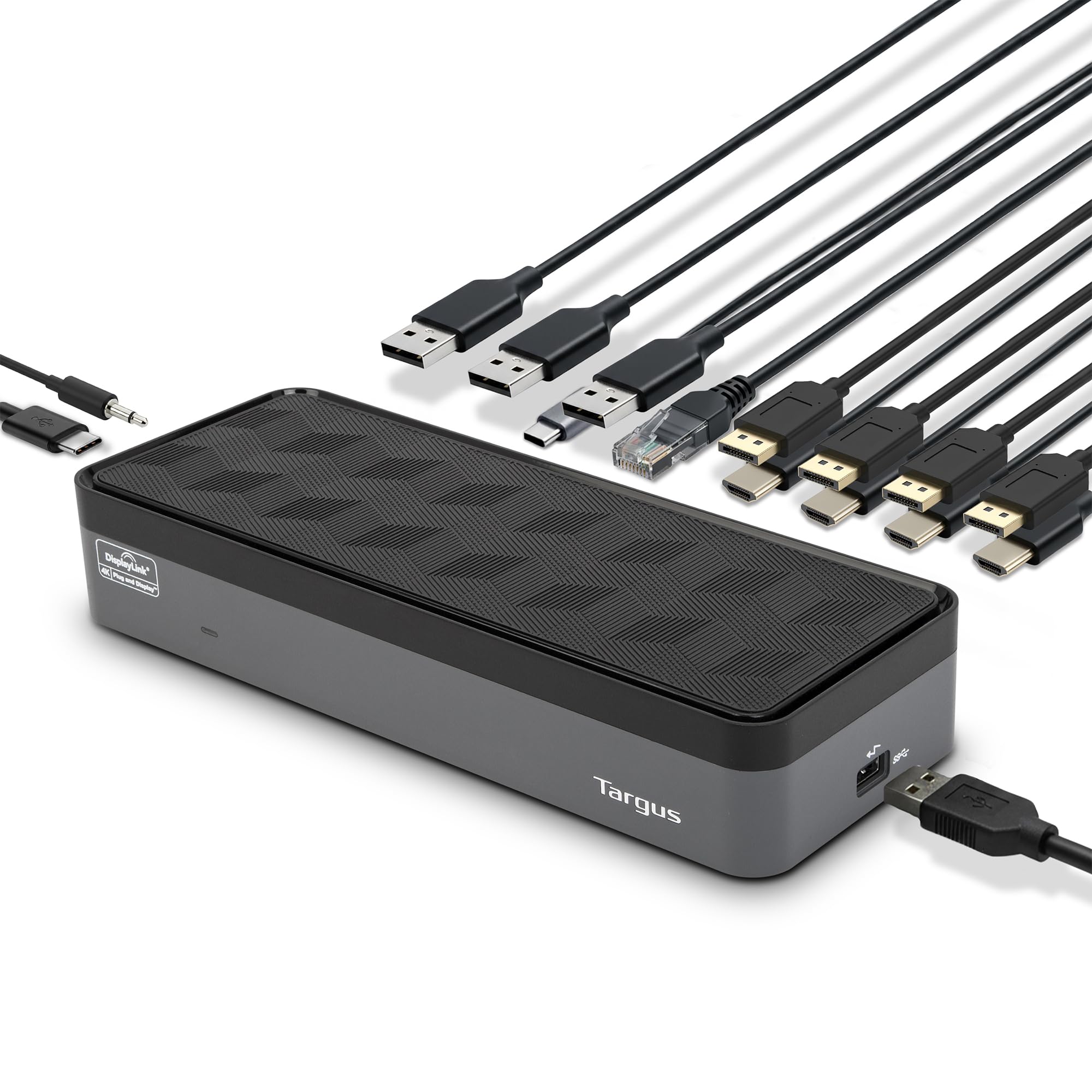 targus-usb-c-universal-quad-4k-qv4k-docking-station-with-100w-power-delivery-bla image 1