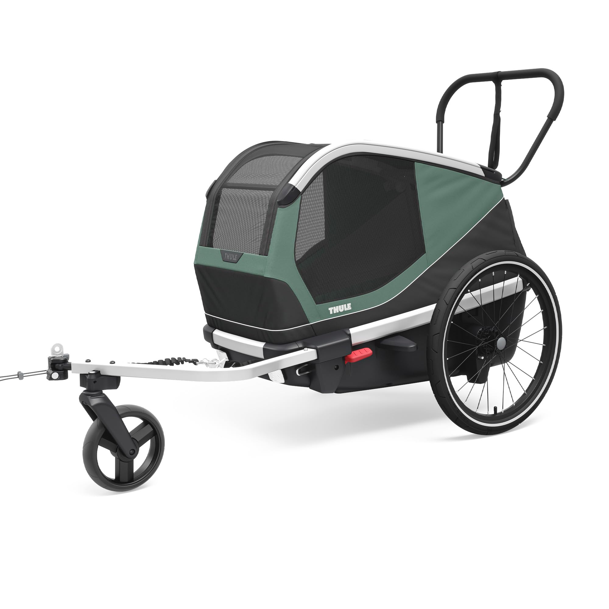 thule-bexey-pet-bike-trailer-for-small-large-dogs-medium-size-foldable-padded-in image 5