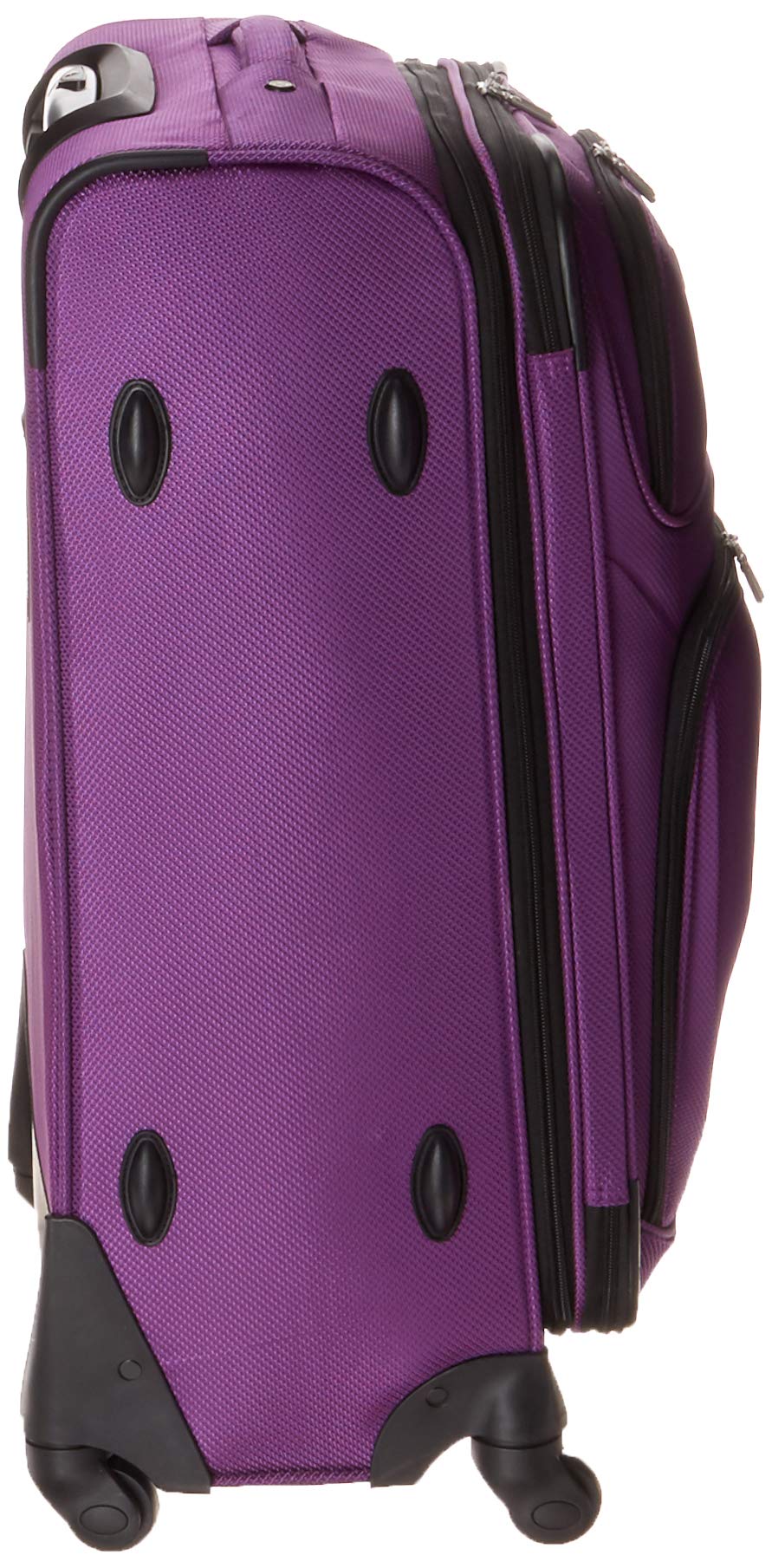 swissgear-sion-softside-expandable-checked-spinner-luggage-purple-25-inch image 3