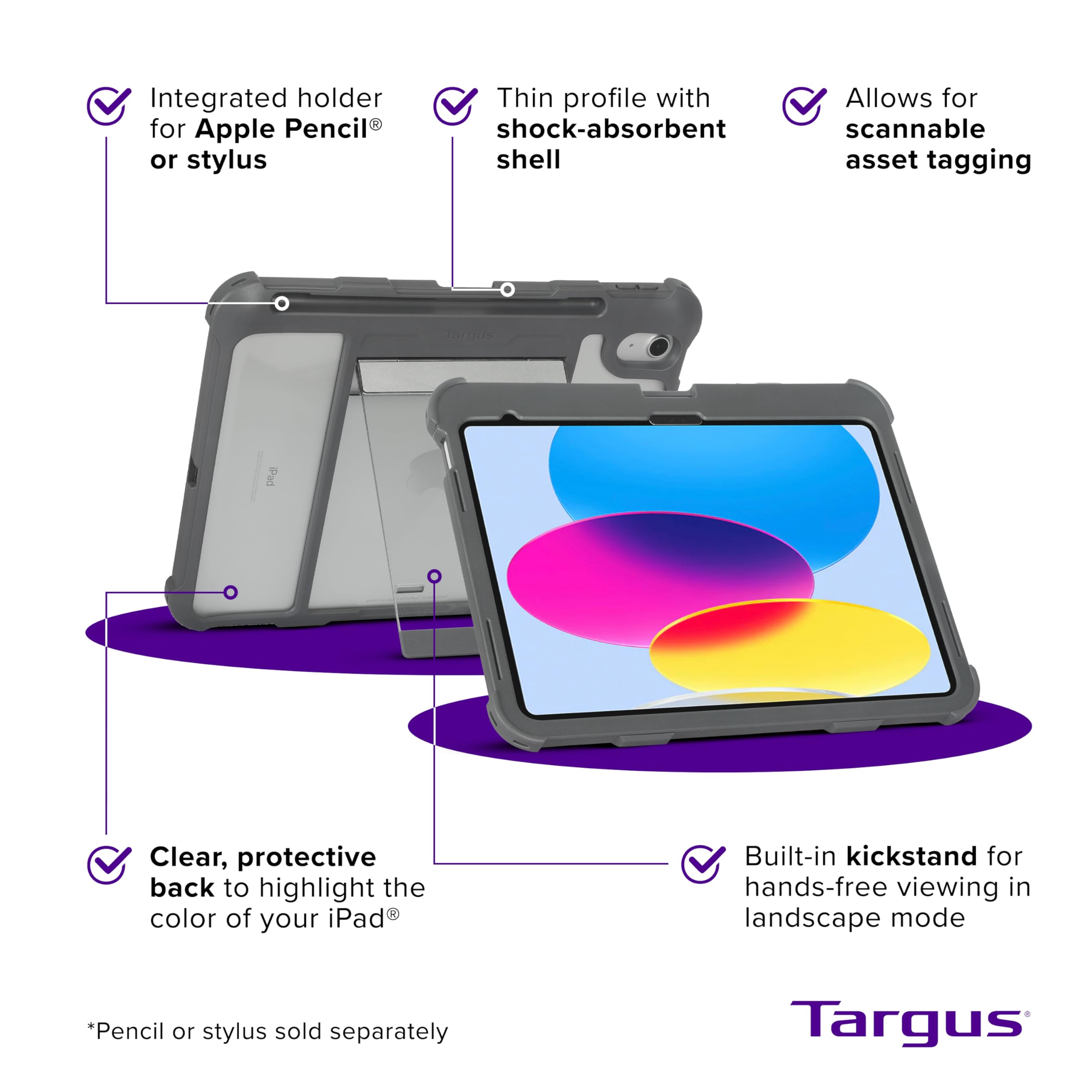 targus-safeport-clear-case-for-ipad-10th-gen-10-9-inch-military-grade-protection image 3