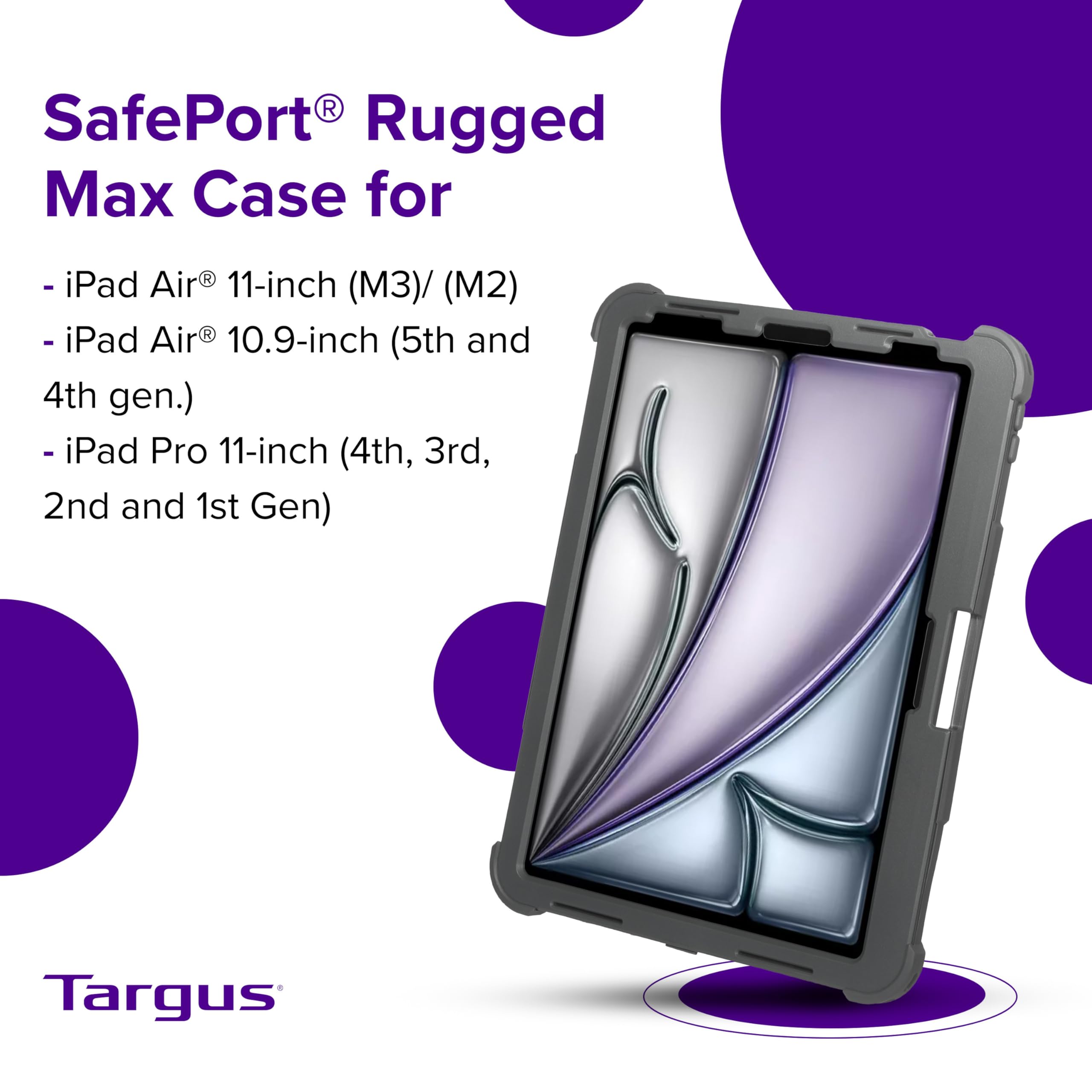 targus-safeport-rugged-max-case-for-ipad-pro-11-inch-m4-mil-std-drop-tested-scre image 5