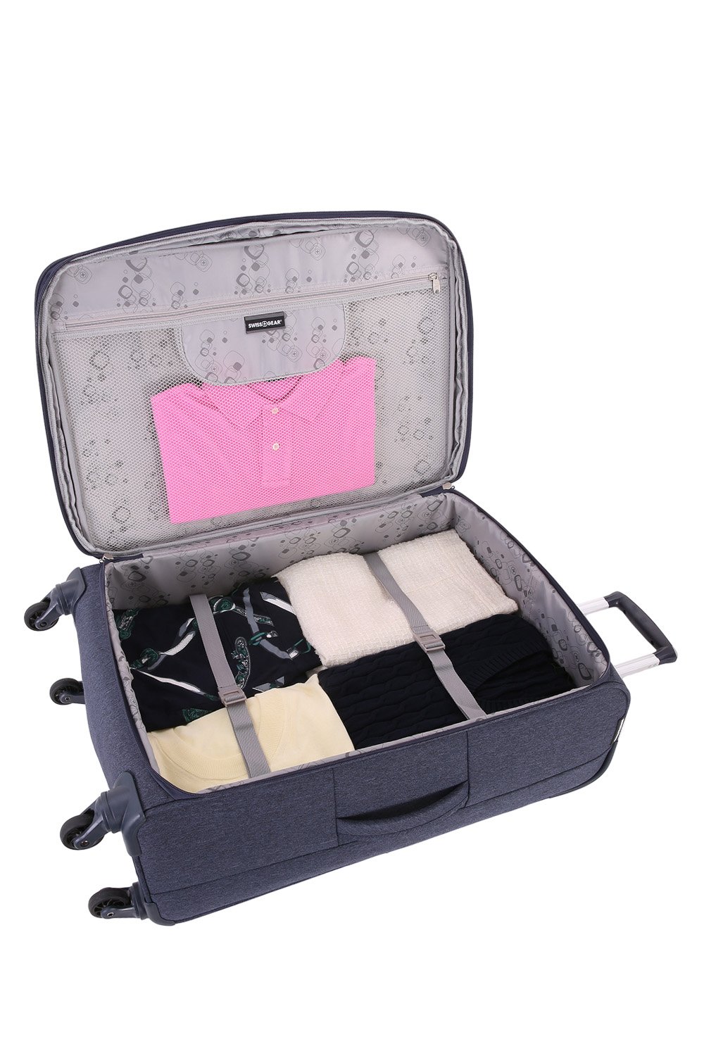 swissgear-7660-luggage-blue-checked-large-durable-hard-shell-suitcase image 3