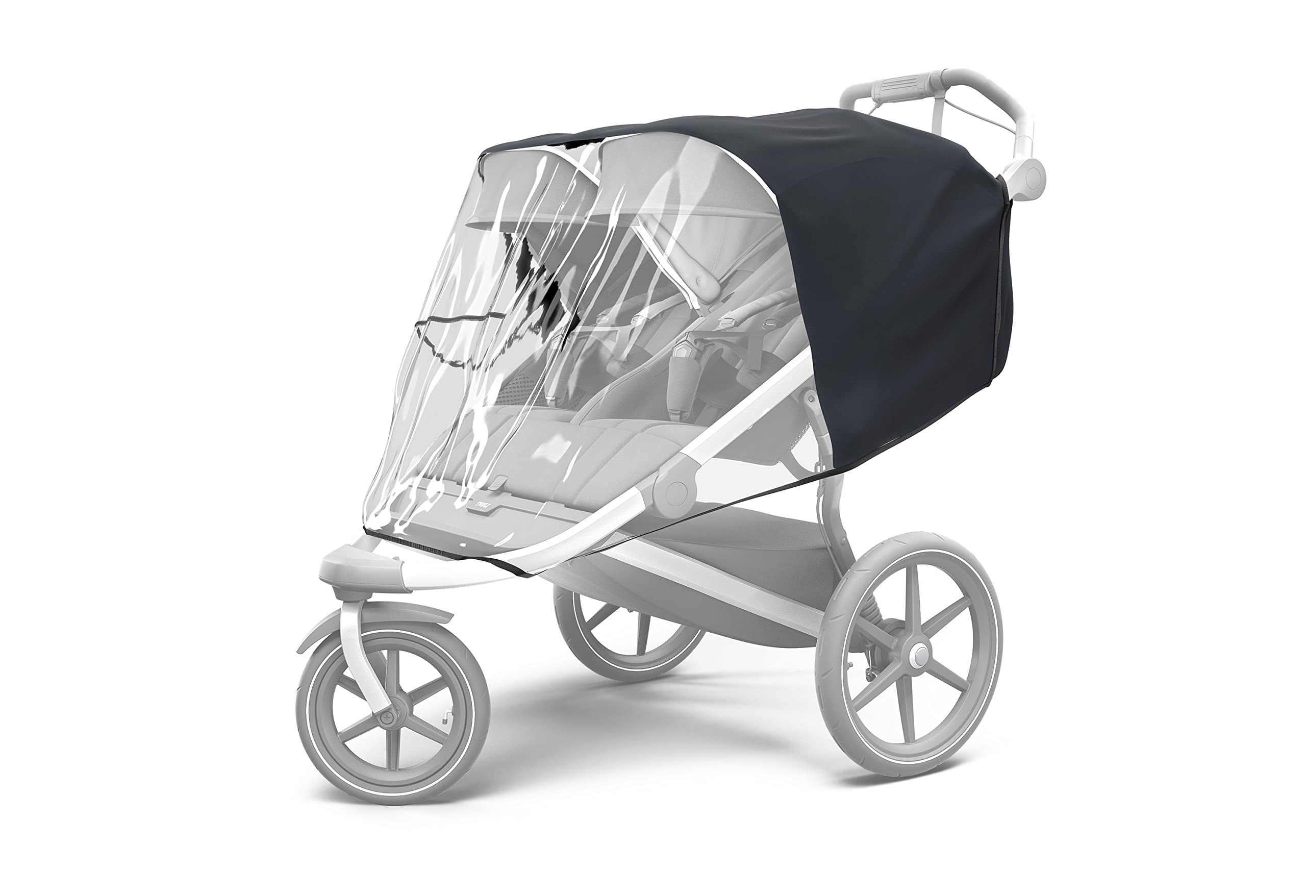 thule-urban-glide-double-rain-cover-clear image 2