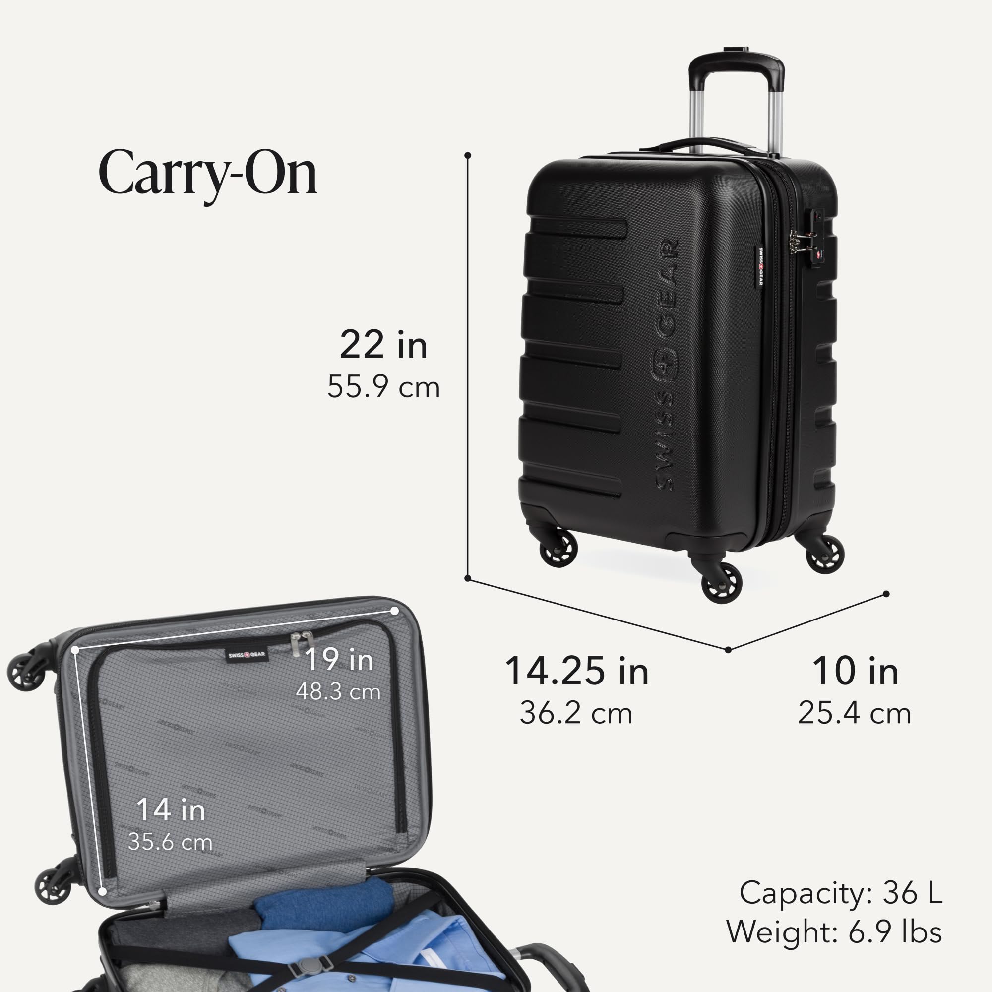 swissgear-7366-signature-hardside-expandable-luggage-set-3-piece-19-23-27-inches image 2