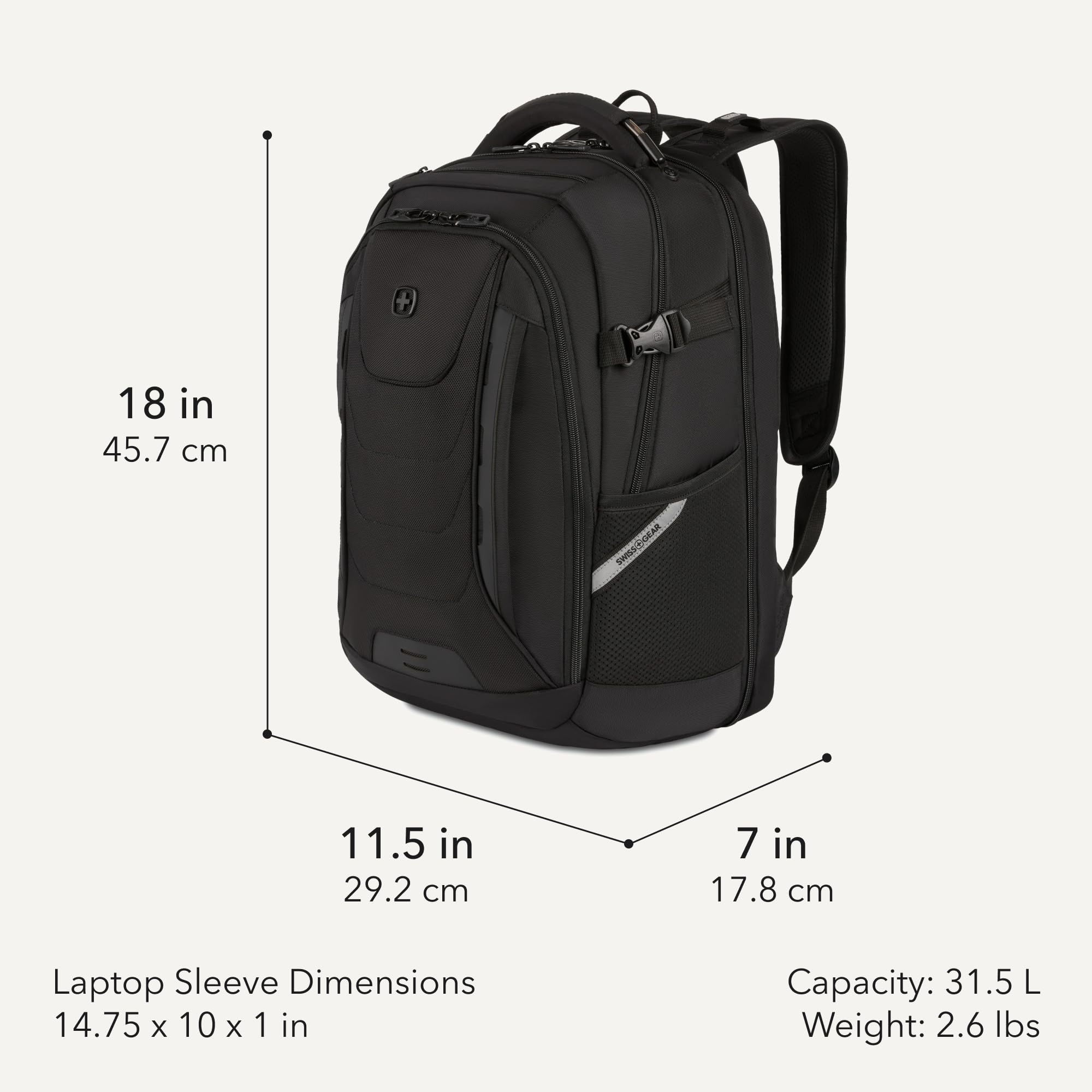 swissgear-travel-tech-pro-laptop-backpack-fits-16-inch-laptops-scansmart-tsa-fri image 2
