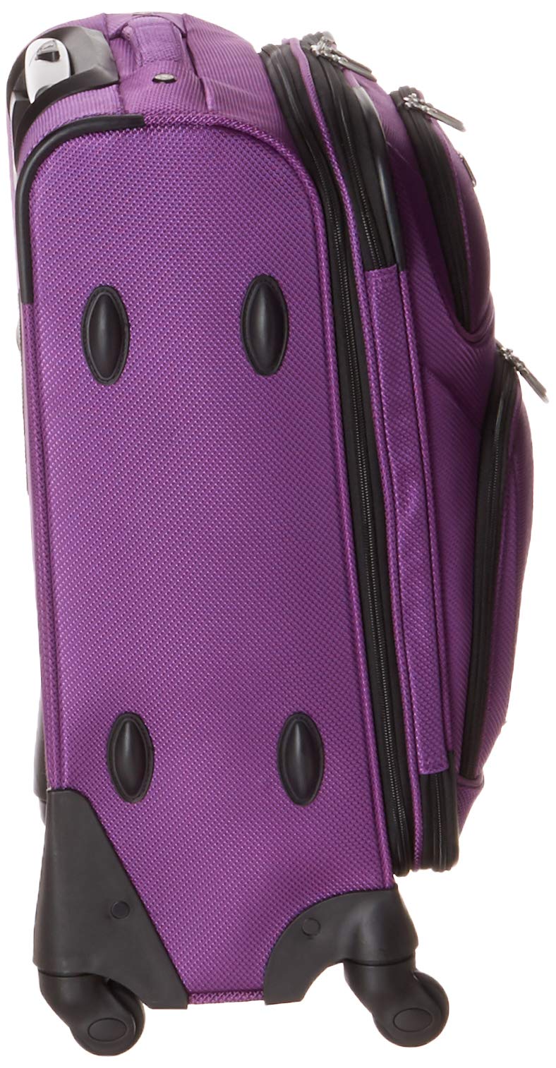 swissgear-sion-softside-expandable-carry-on-spinner-luggage-purple-21-inch image 3