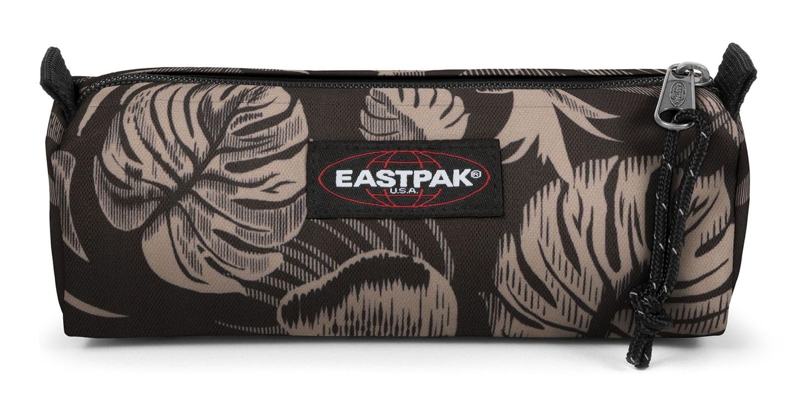 eastpak-benchmark-single-brize-pencil-case-water-resistant-with-tropical-leaf-pa image 1