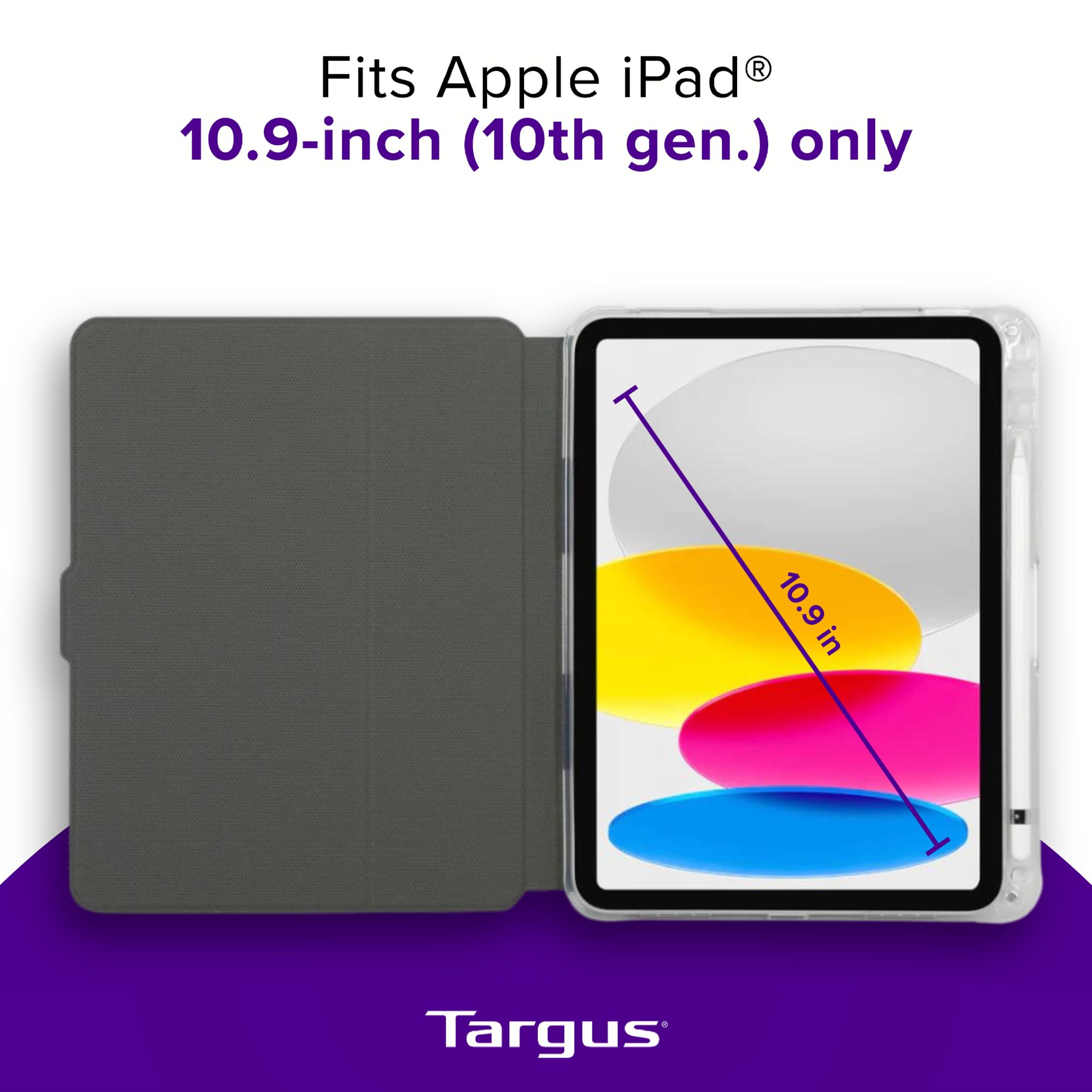 targus-pro-tek-clear-case-for-apple-ipad-10-9-10th-gen-military-grade-shock-abso image 3