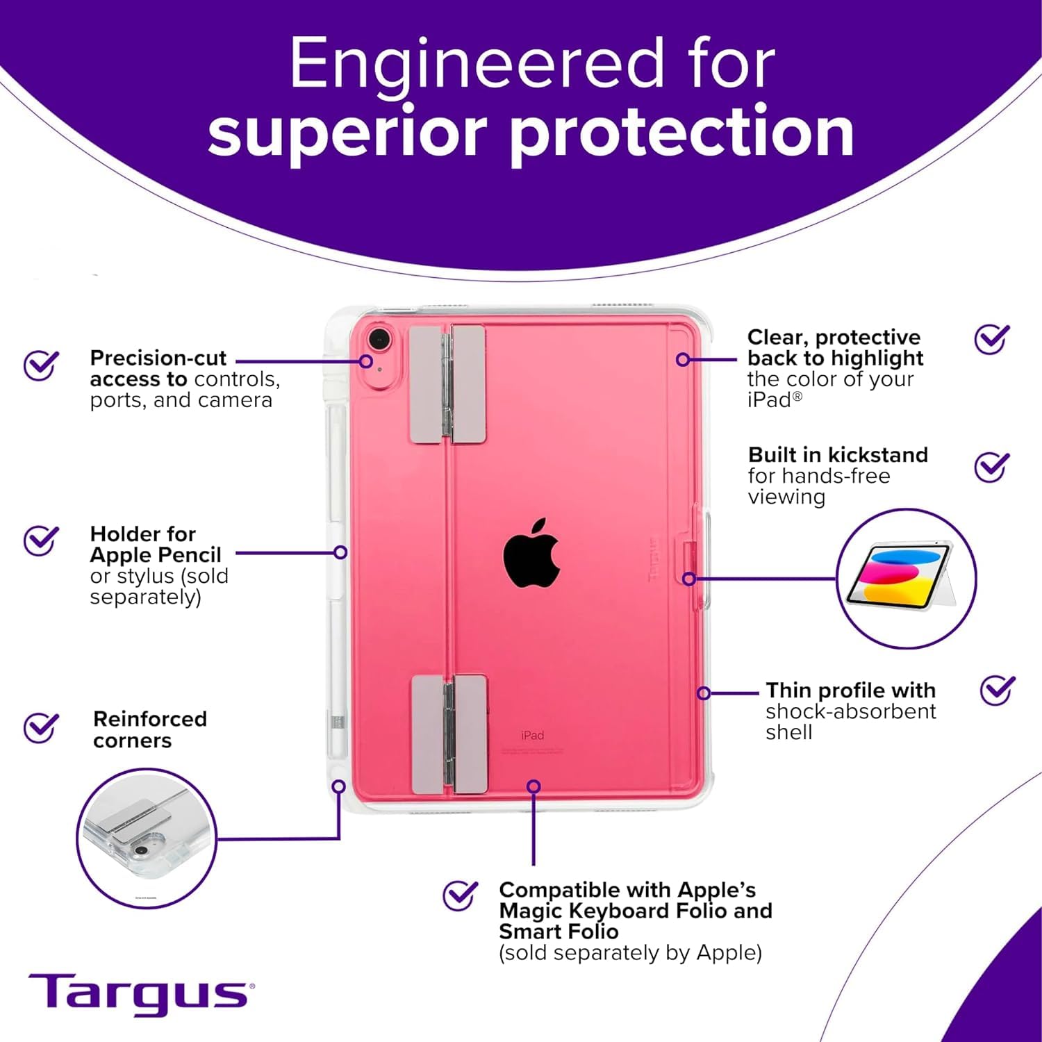 targus-click-inclear-case-for-ipad-10-9-10th-gen-clear-back-slim-protection image 6