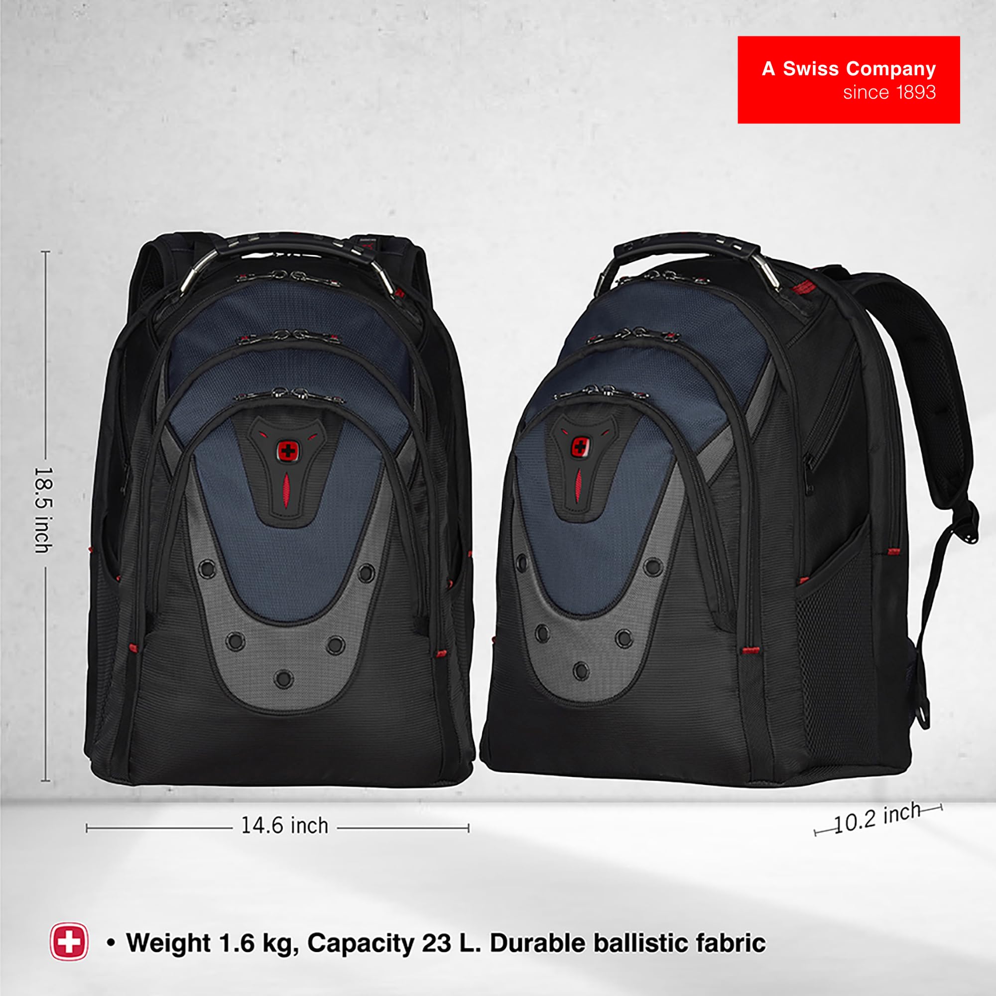 swissgear-wenger-ibex-17-inch-laptop-backpack-black-gray-blue image 2