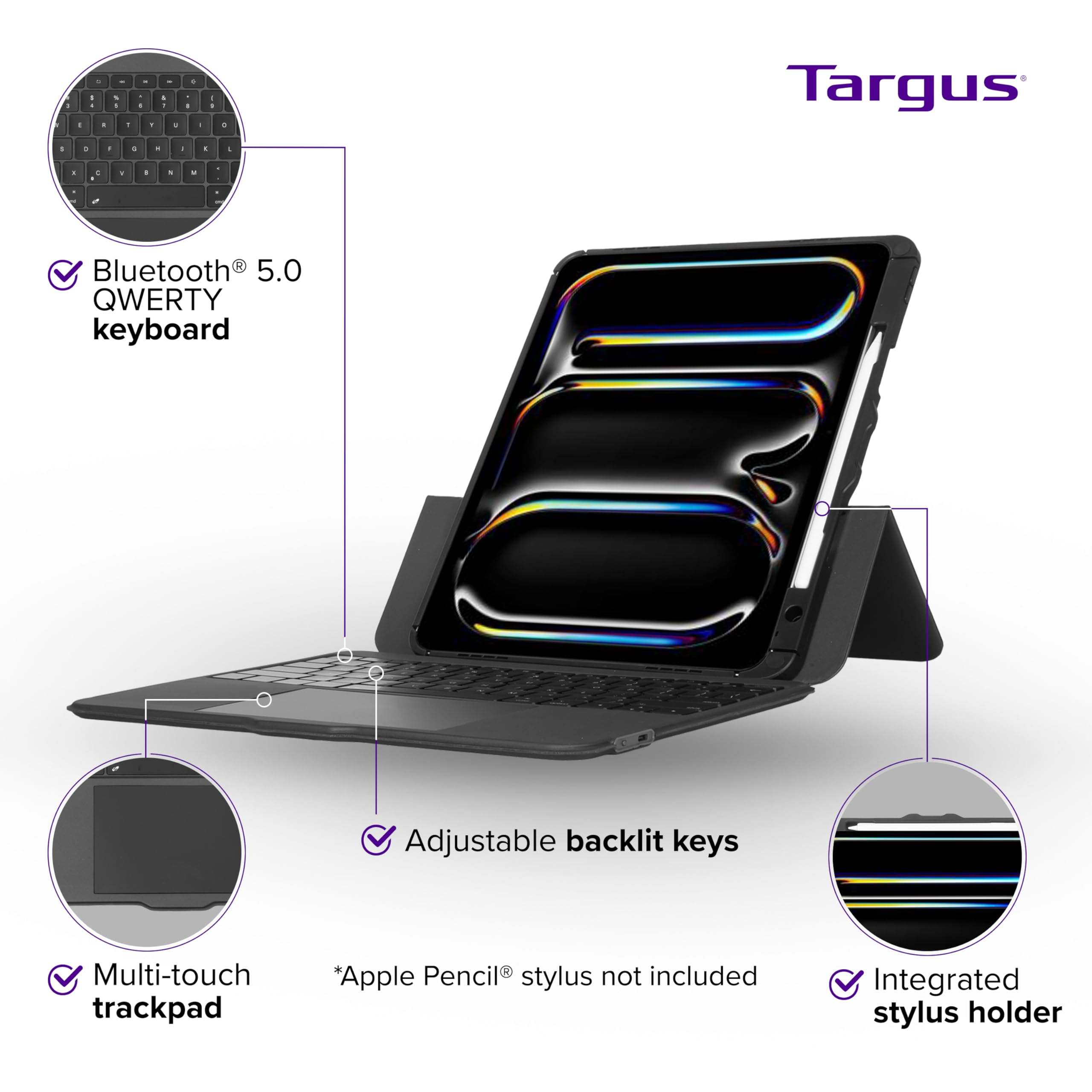 targus-versavu-bluetooth-keyboard-case-for-ipad-pro-13-inch-m4-thz989us image 3