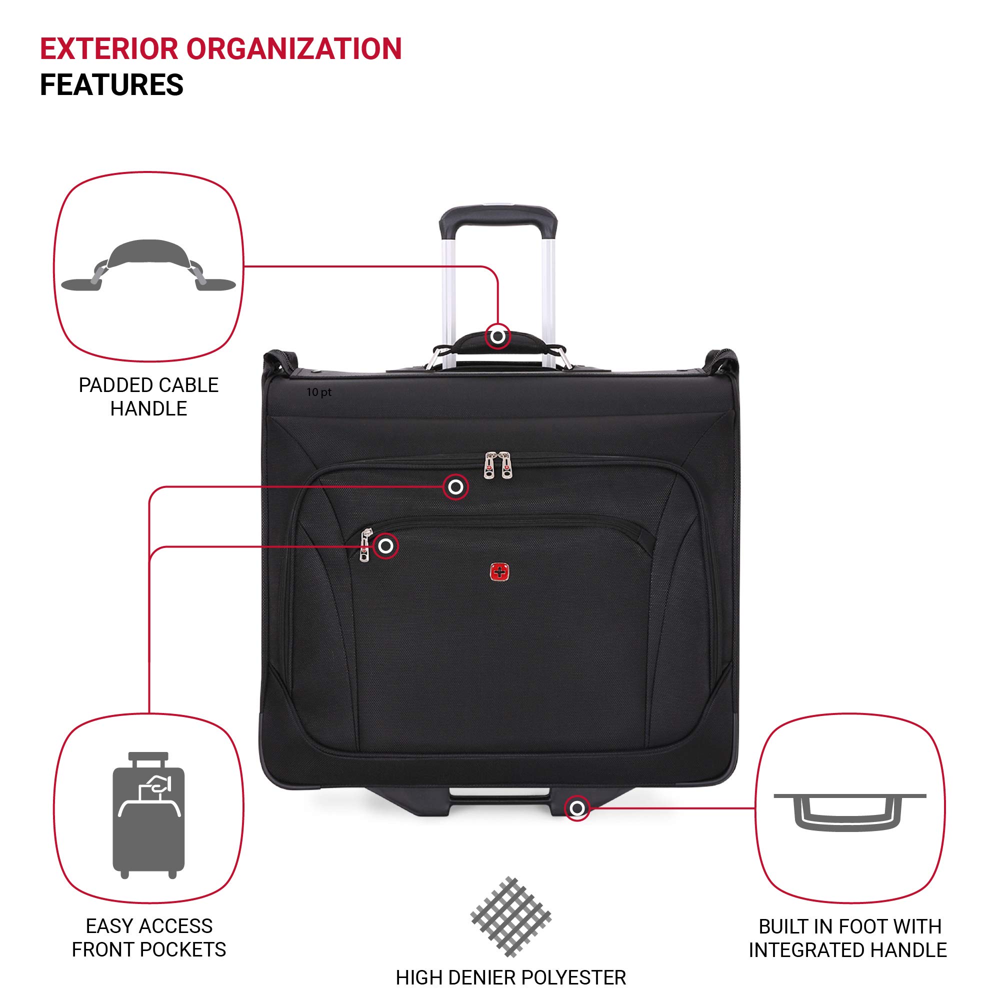 swissgear-7895-premium-rolling-garment-bag-with-hanging-feature-24-inch-luggage- image 2