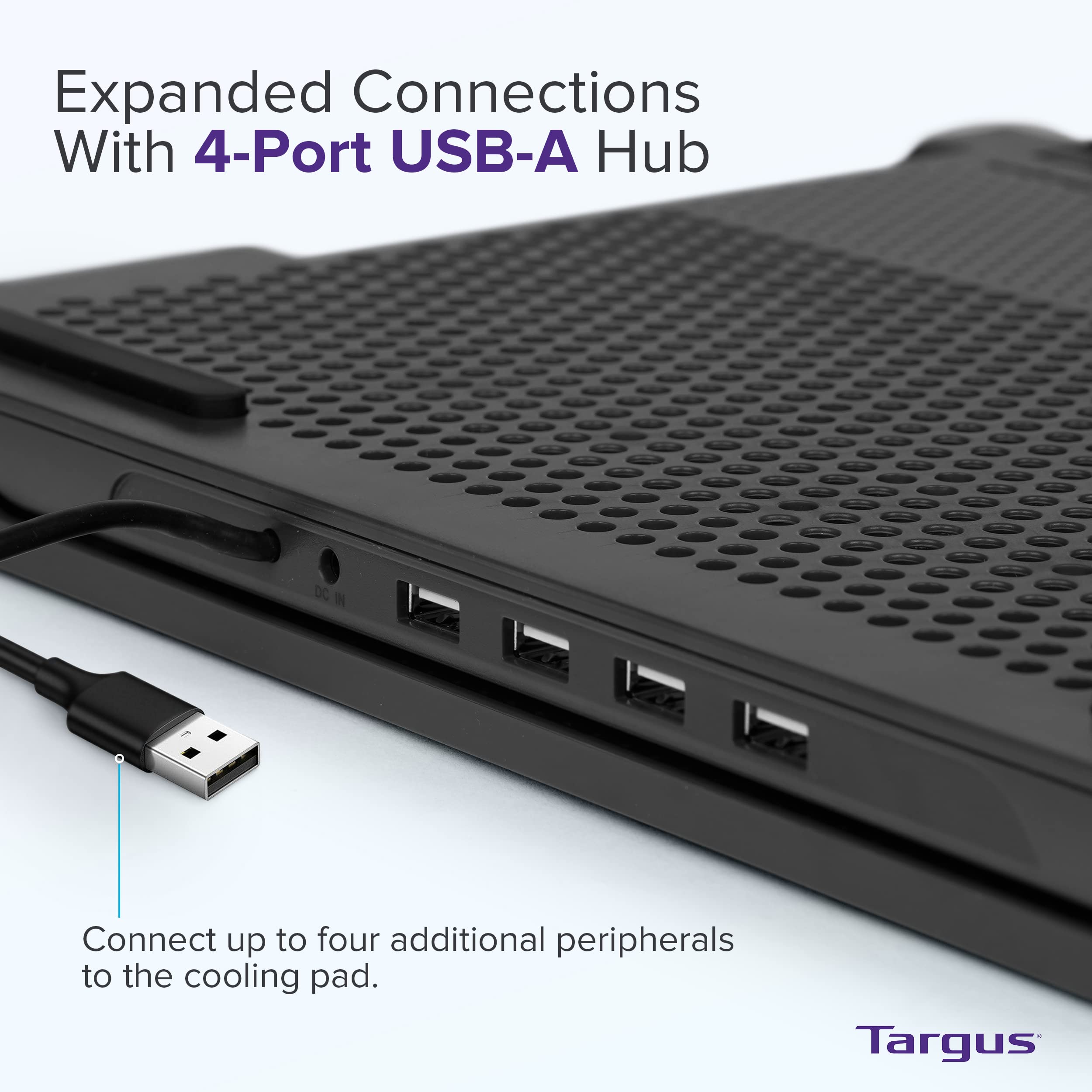 targus-awe81us-17-inch-dual-fan-laptop-cooling-pad-with-4-port-usb-hub image 7
