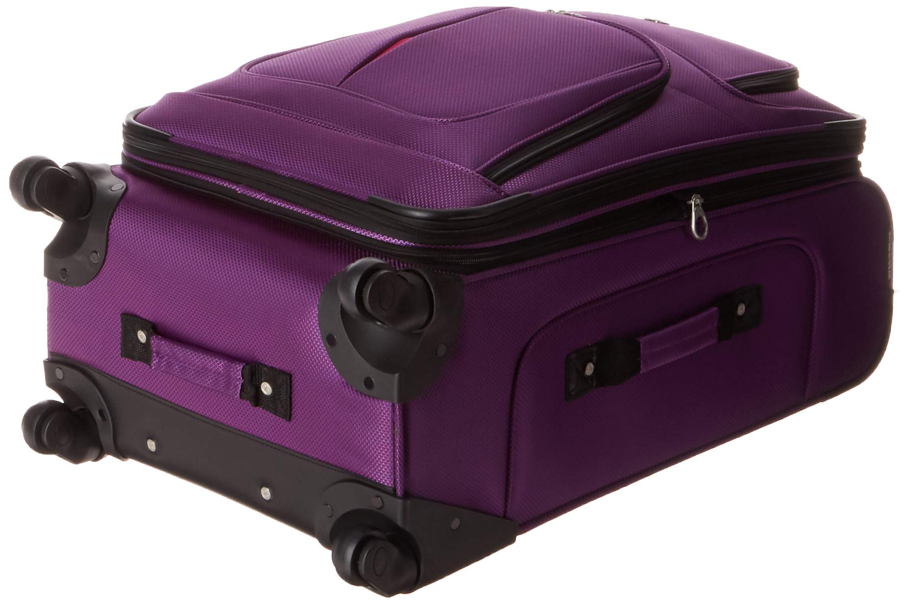 swissgear-sion-softside-expandable-checked-spinner-luggage-purple-25-inch image 4
