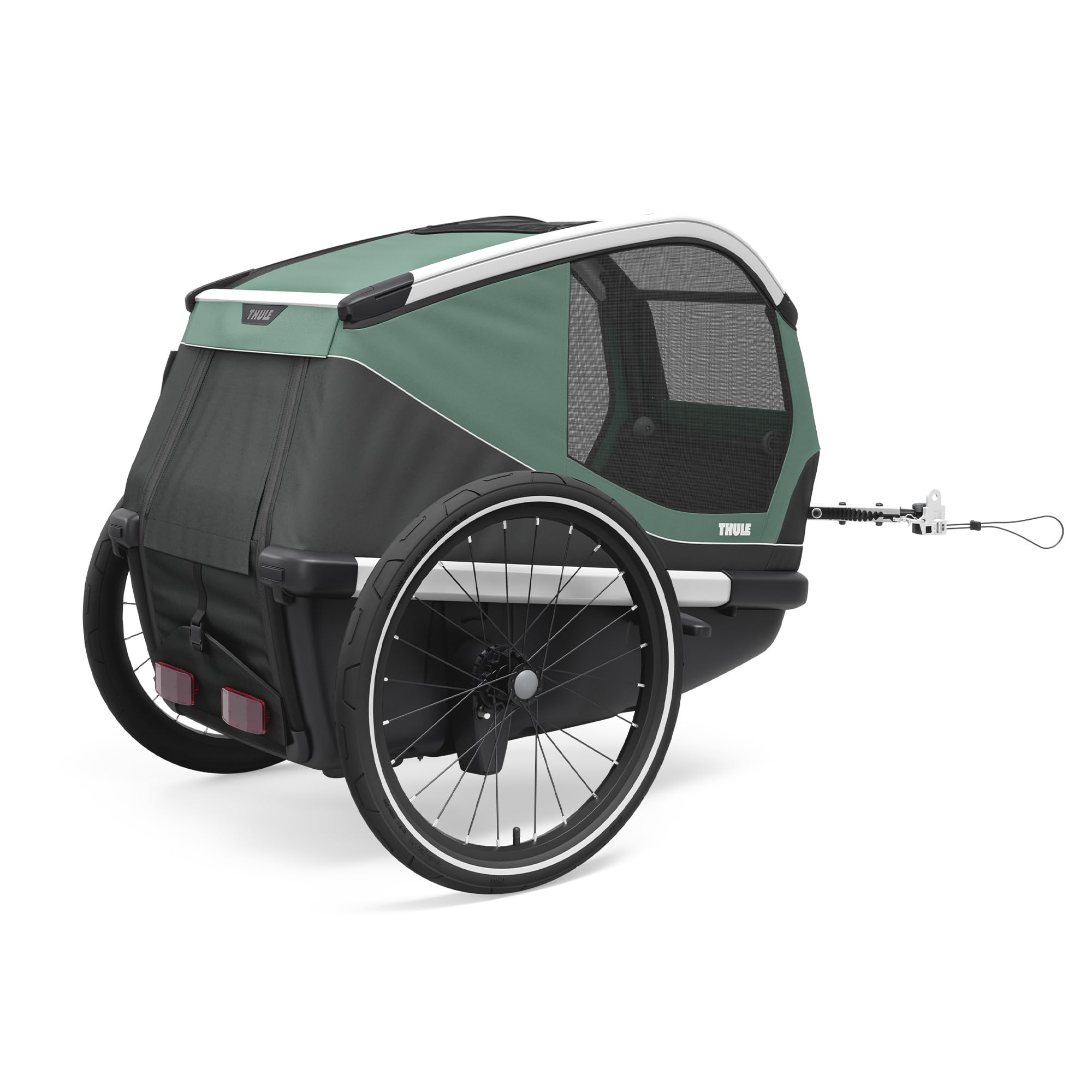 thule-bexey-pet-bike-trailer-for-small-large-dogs-medium-size-foldable-padded-in image 4