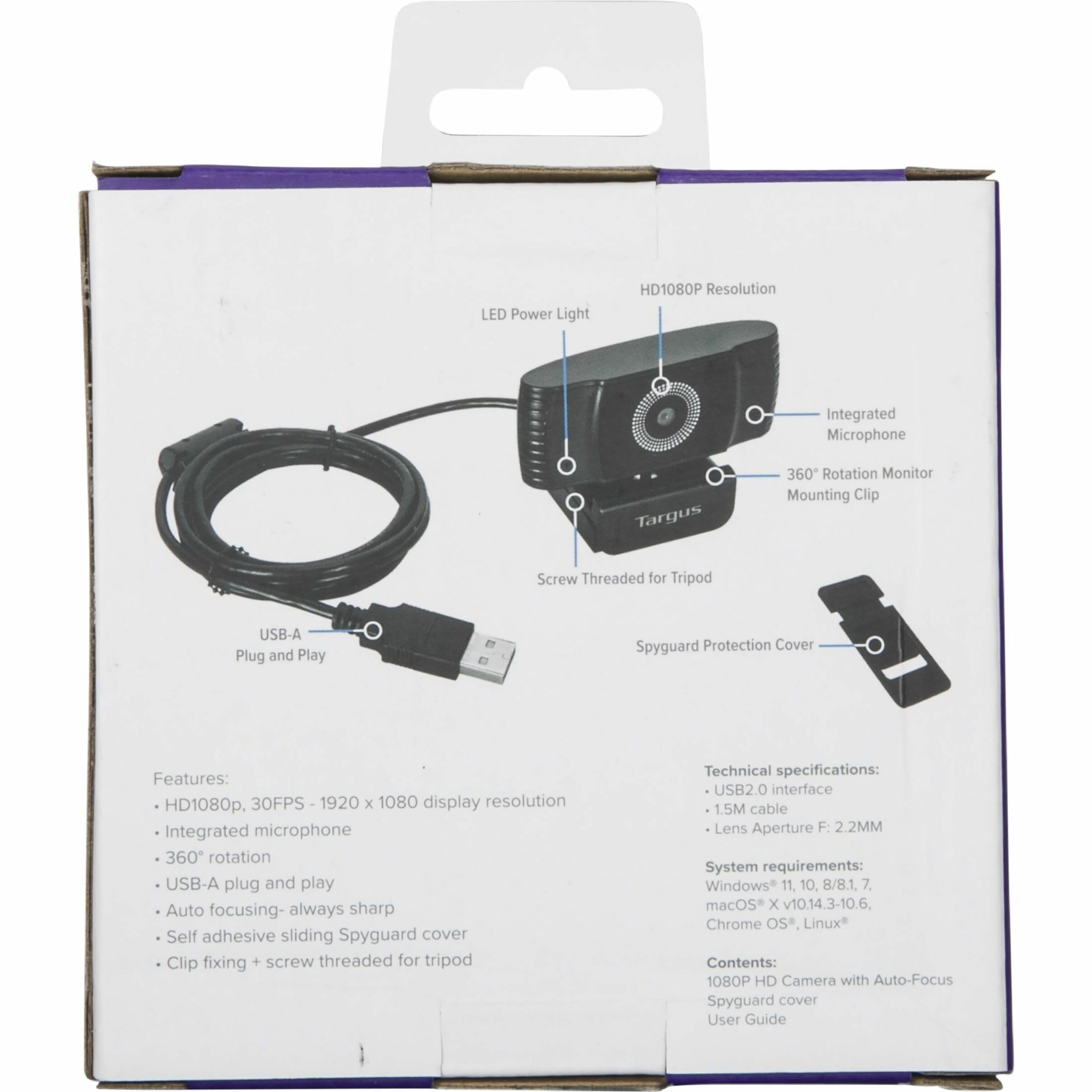 targus-hd-webcam-plus-with-auto-focus-avc042gl-1080p-360-rotation-built-in-stere image 4