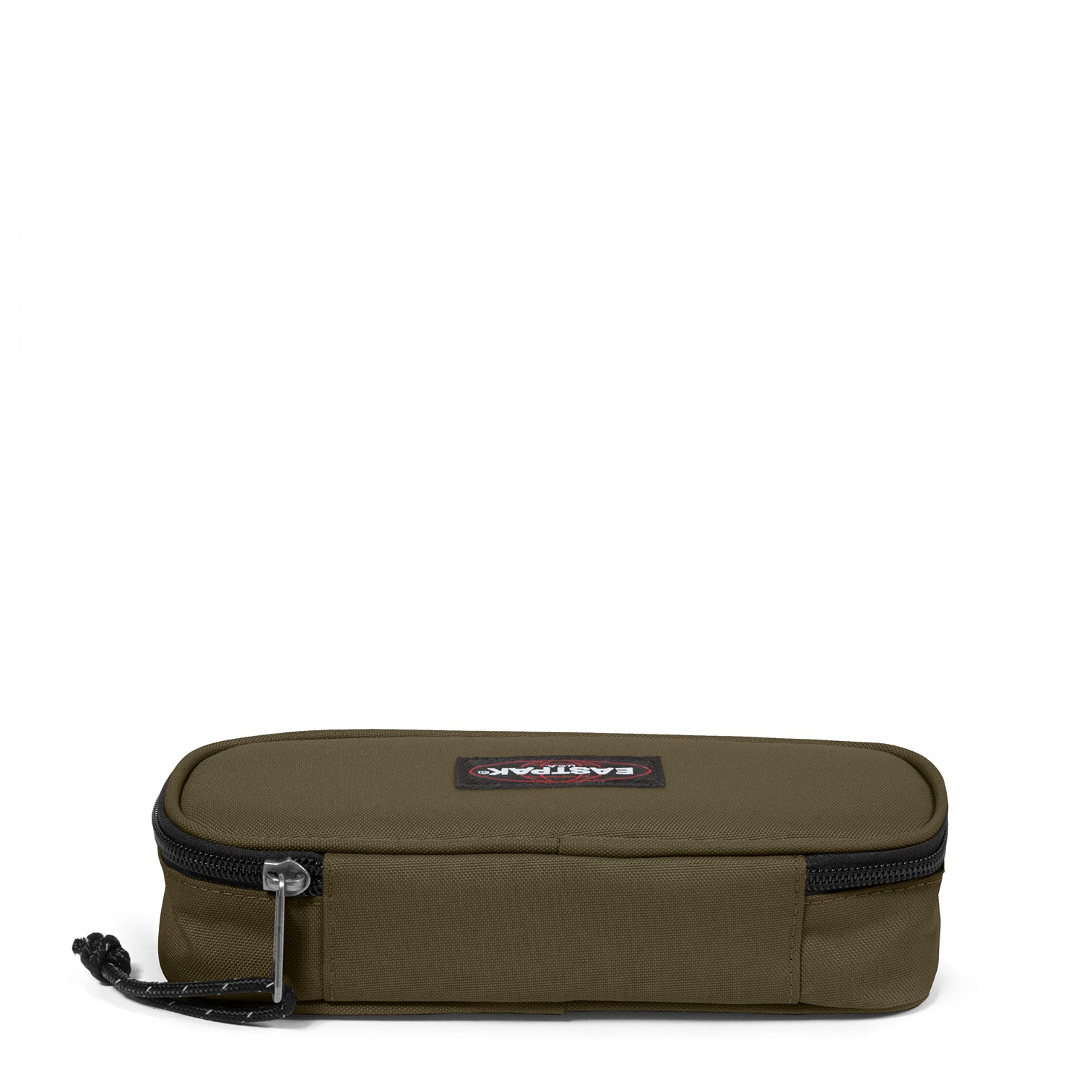 eastpak-oval-single-pencil-case-army-olive-100-vegan-pen-loops image 3
