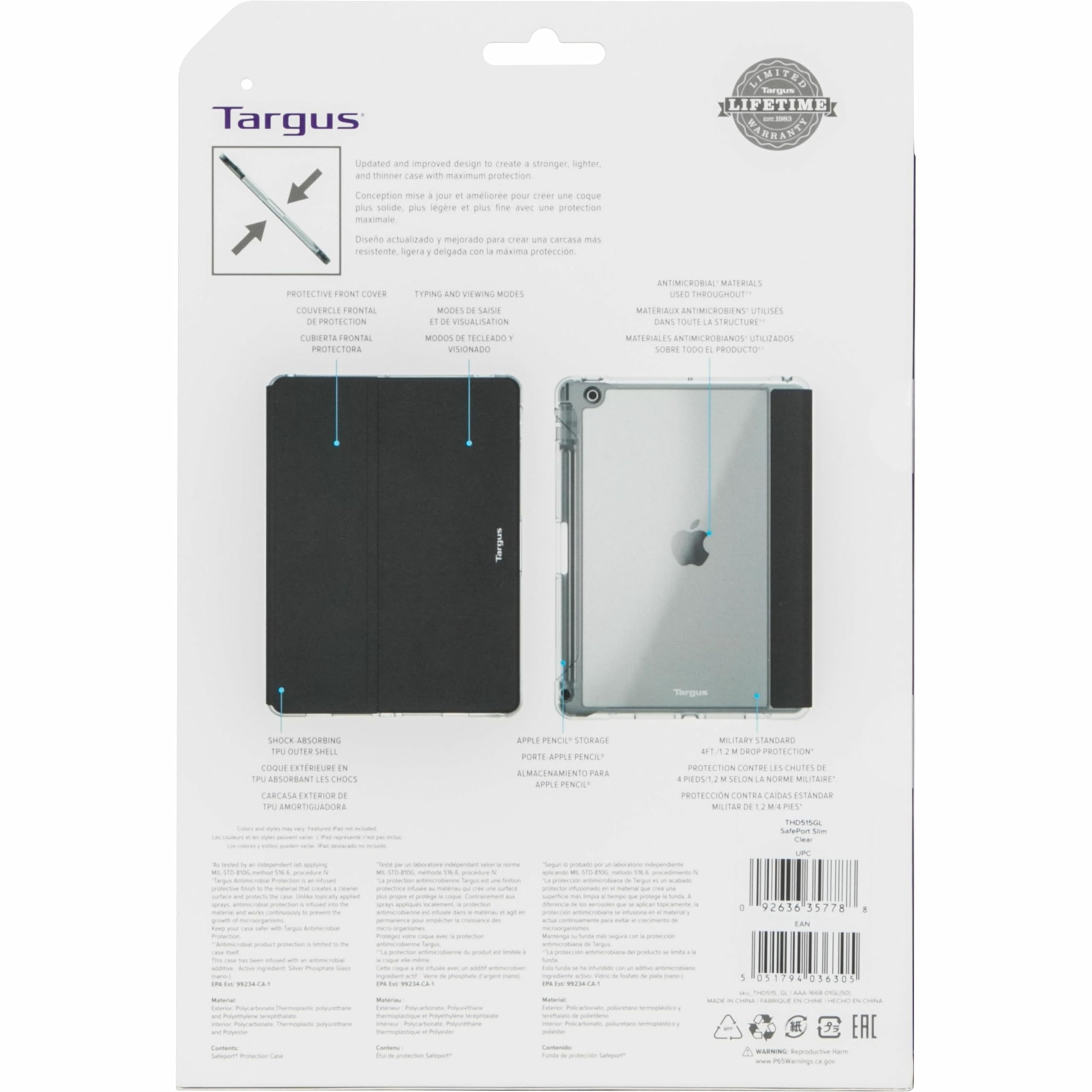 targus-safeport-slim-case-for-ipad-10-2-inch-9th-8th-7th-gen-clear-thd515gl image 4