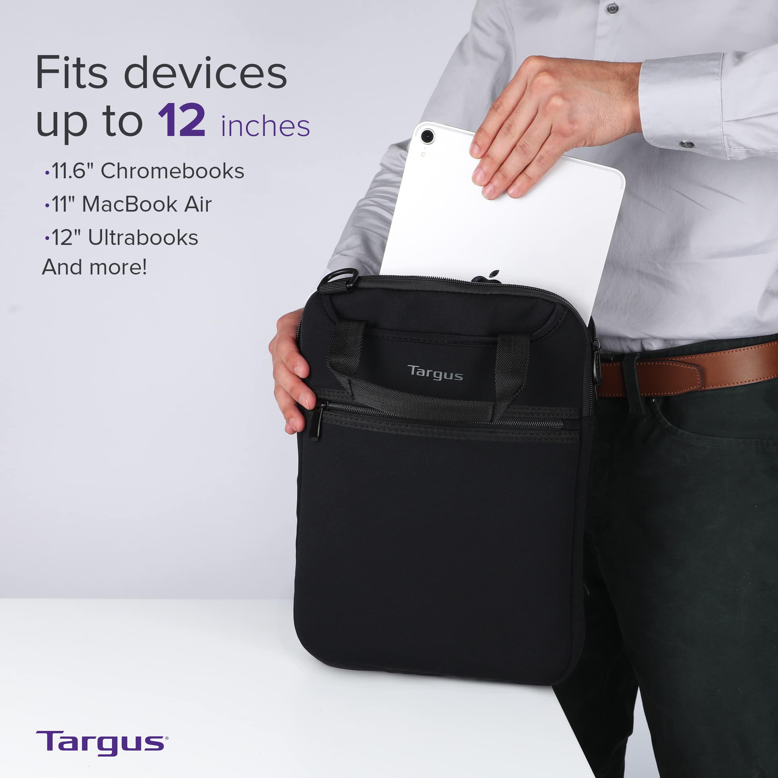 targus-12-vertical-slipcase-with-hideaway-handles-tss912-neoprene-sleeve-for-12- image 5