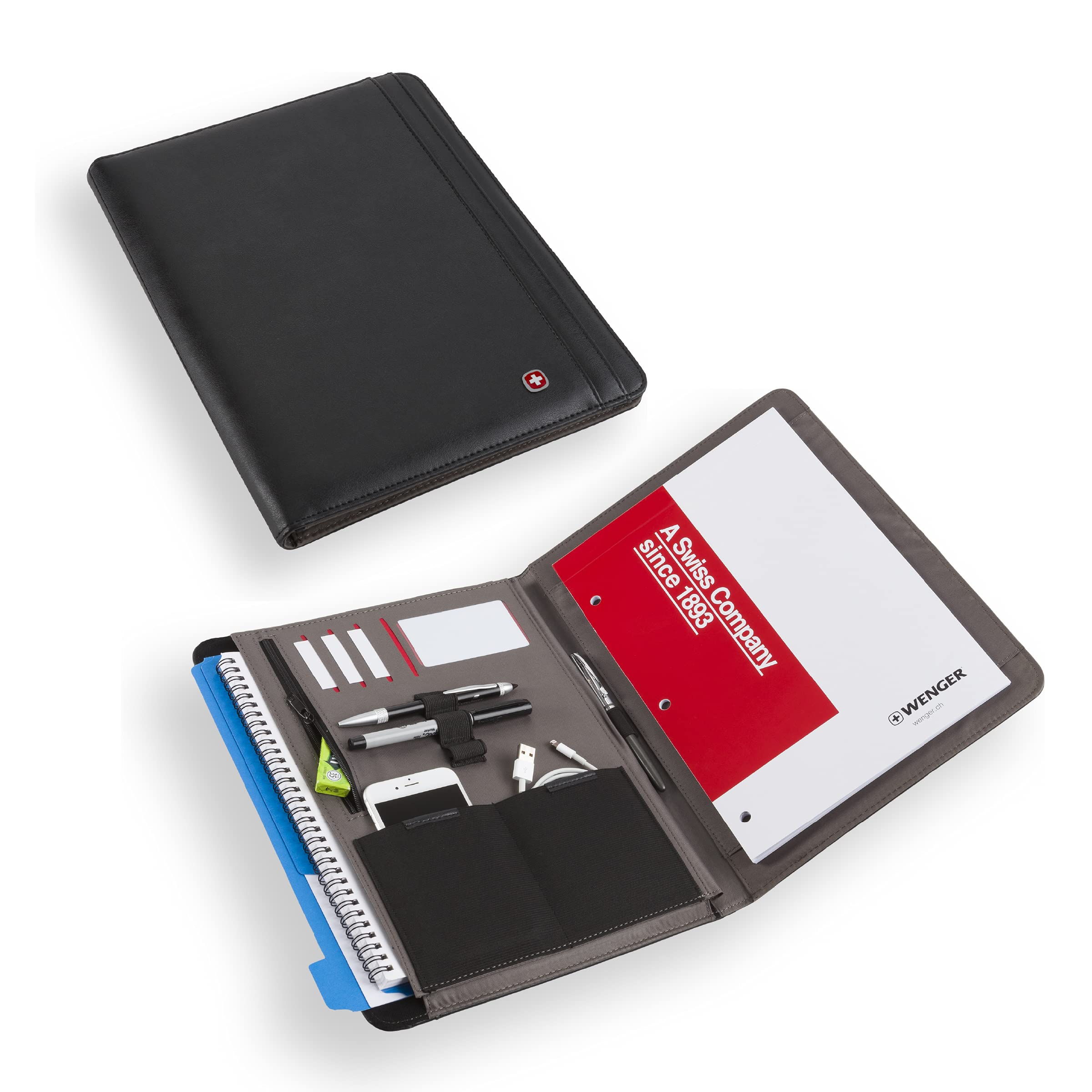 swissgear-wenger-merit-padfolio-padded-document-organizer-black image 7