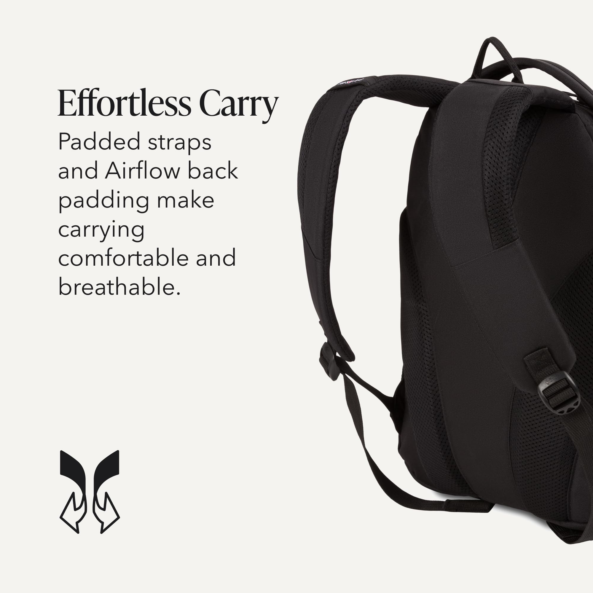 swissgear-bungee-core-laptop-backpack-26l-black-fits-most-13-inch-laptops image 5