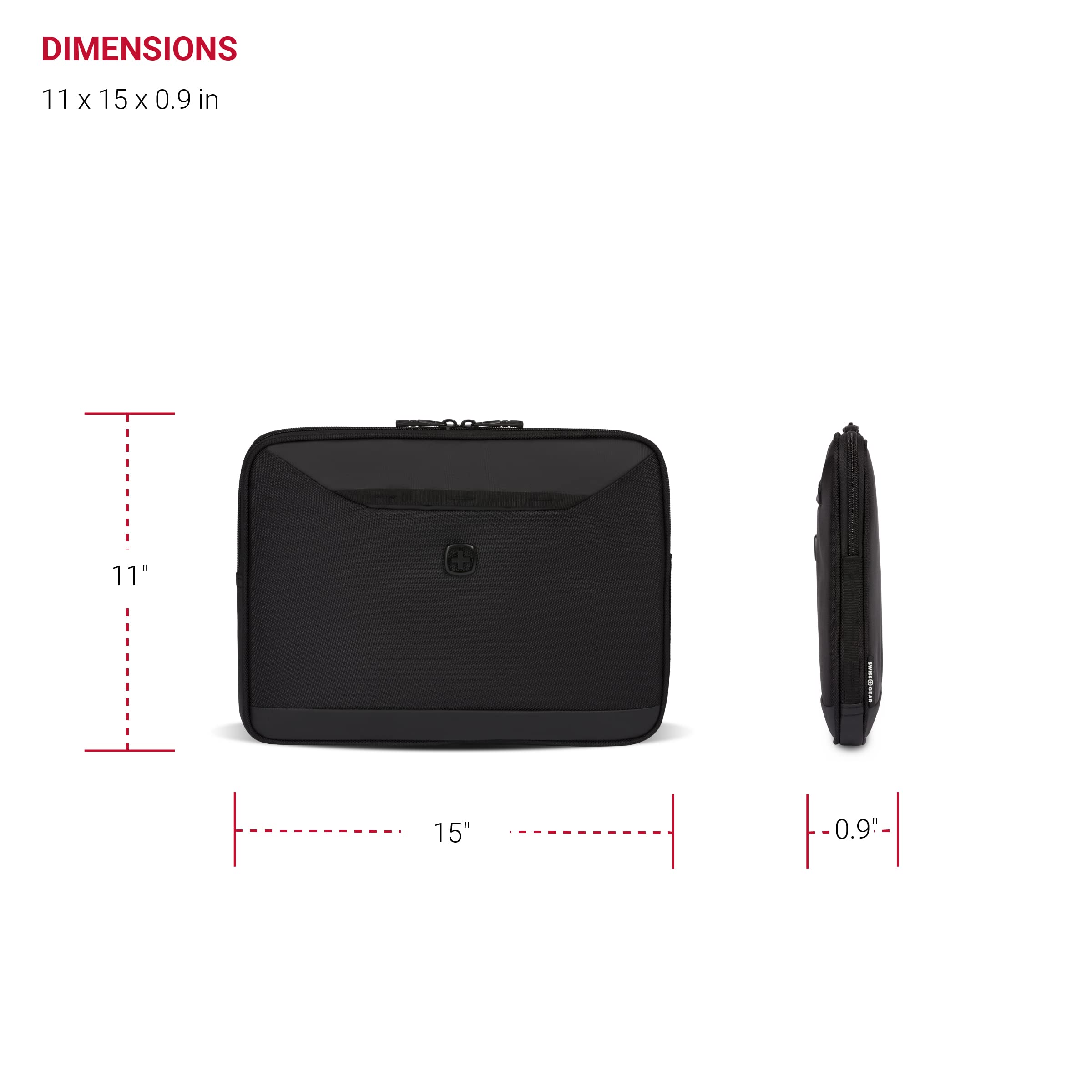 swissgear-padded-zippered-laptop-sleeve-micro-twill-exterior-fleece-lining-up-to image 5