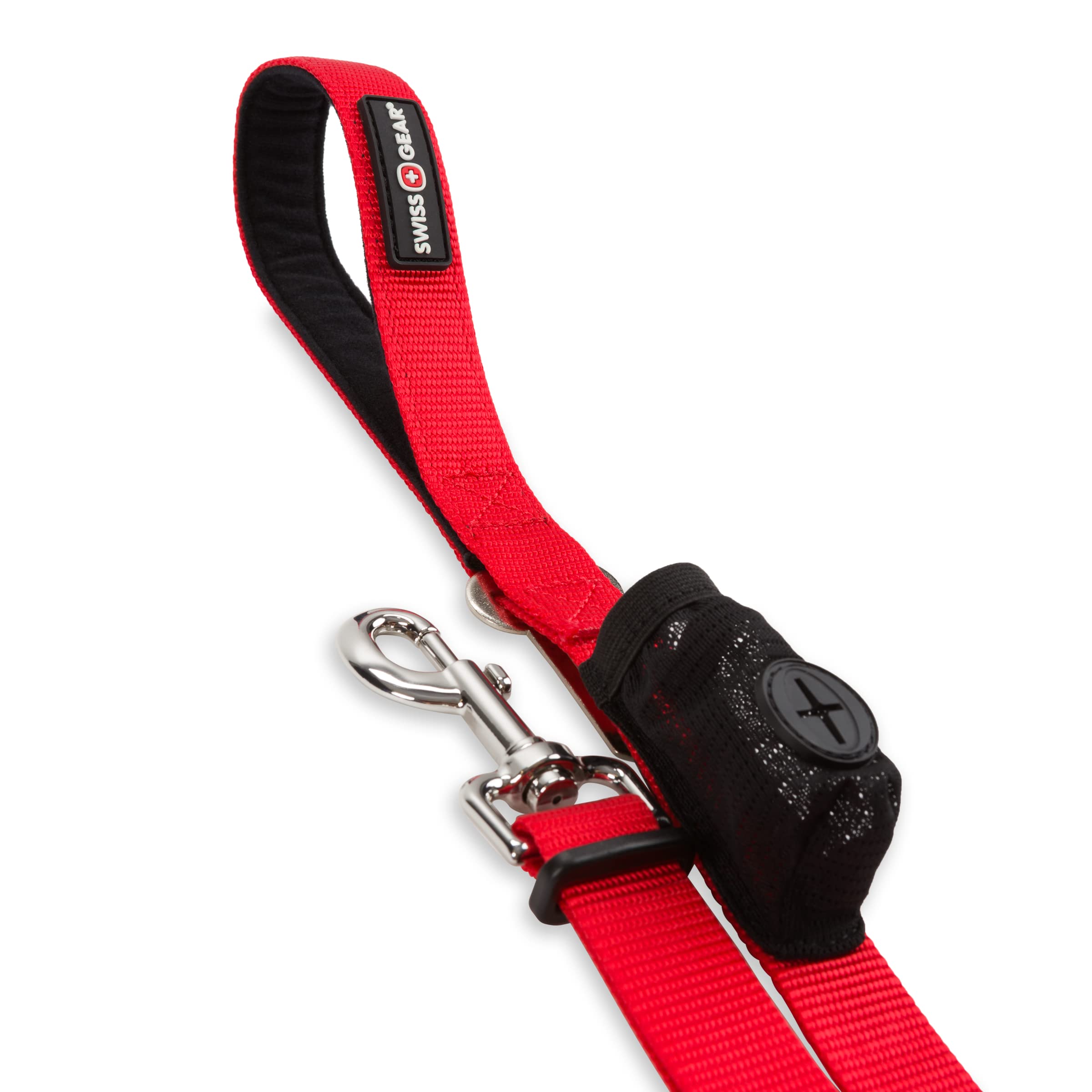 swissgear-3317-multifunction-dog-leash-red-adjustable-with-seatbelt-buckle-and-w image 5
