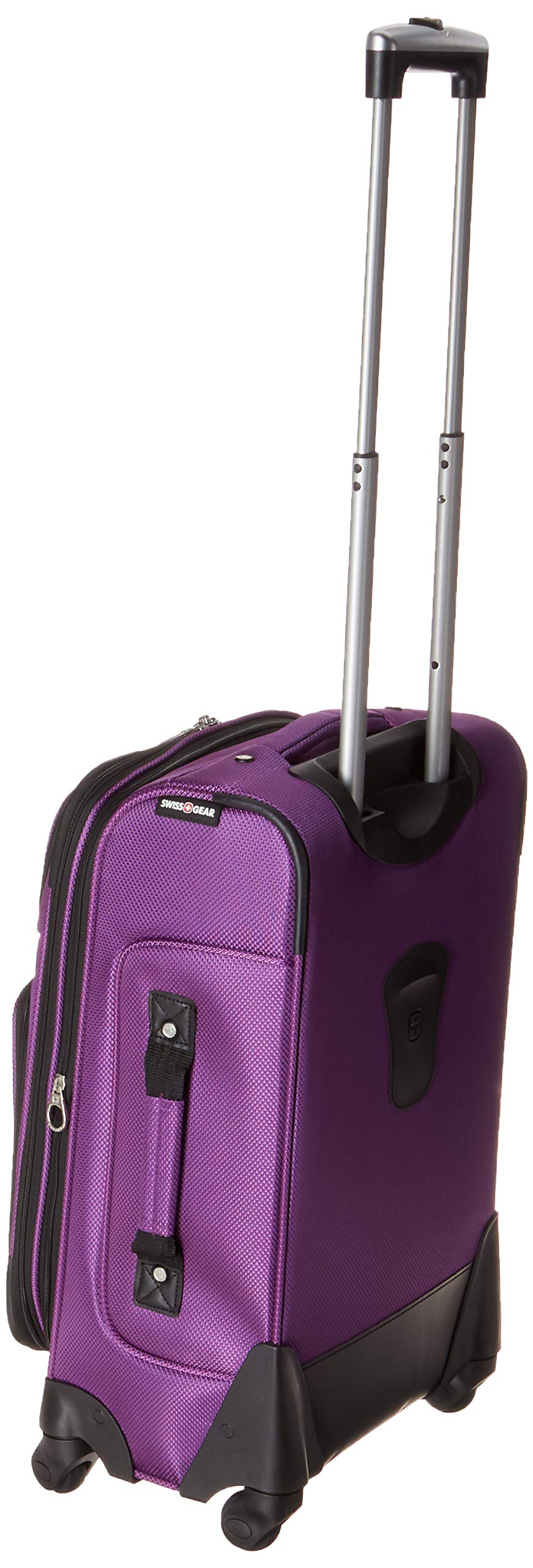 swissgear-sion-softside-expandable-carry-on-spinner-luggage-purple-21-inch image 2