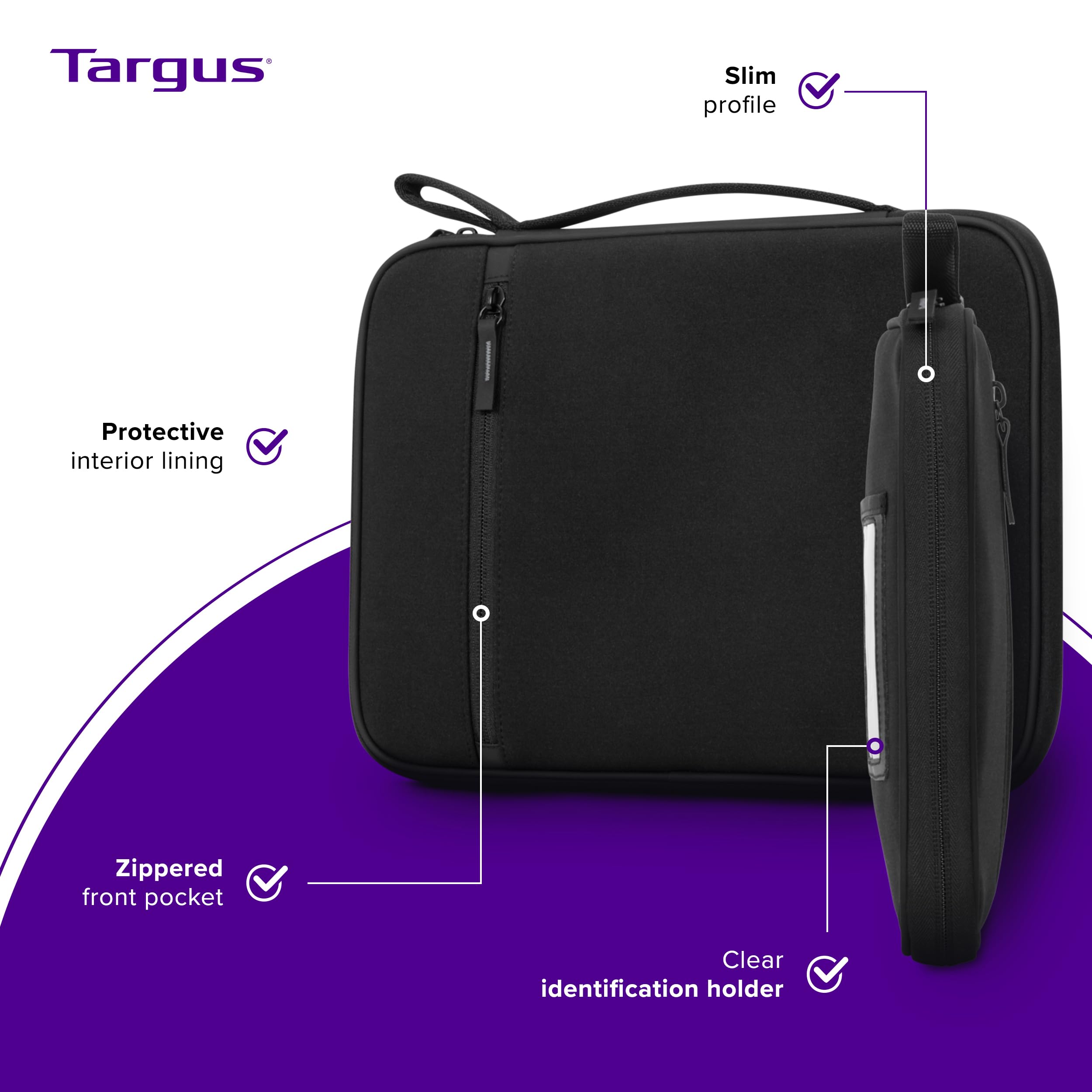 targus-11-12-sideloading-laptop-and-chromebook-sleeve-padded-main-compartment-wi image 2