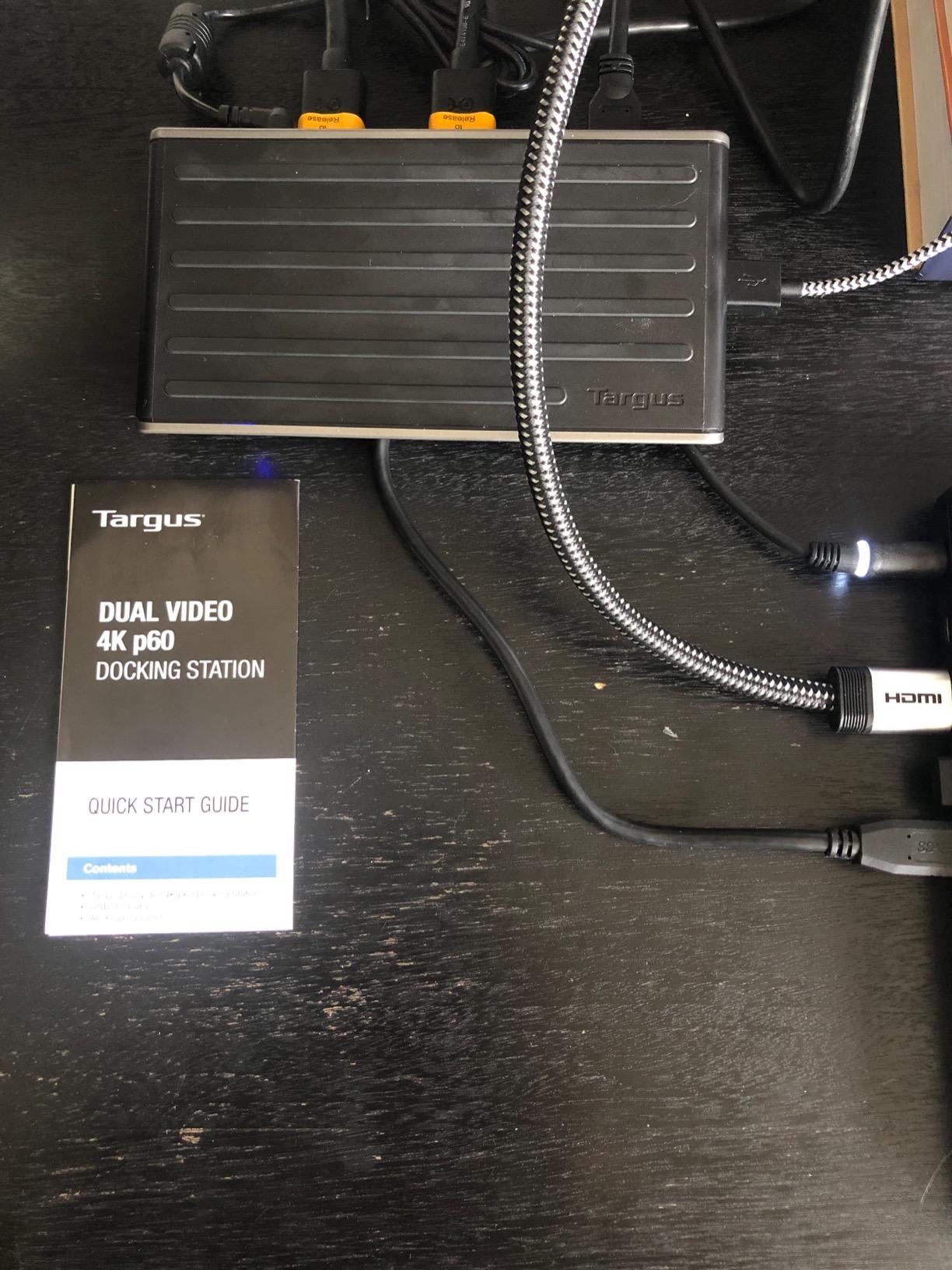 Good dock, but my USB-C computer needs an adapter