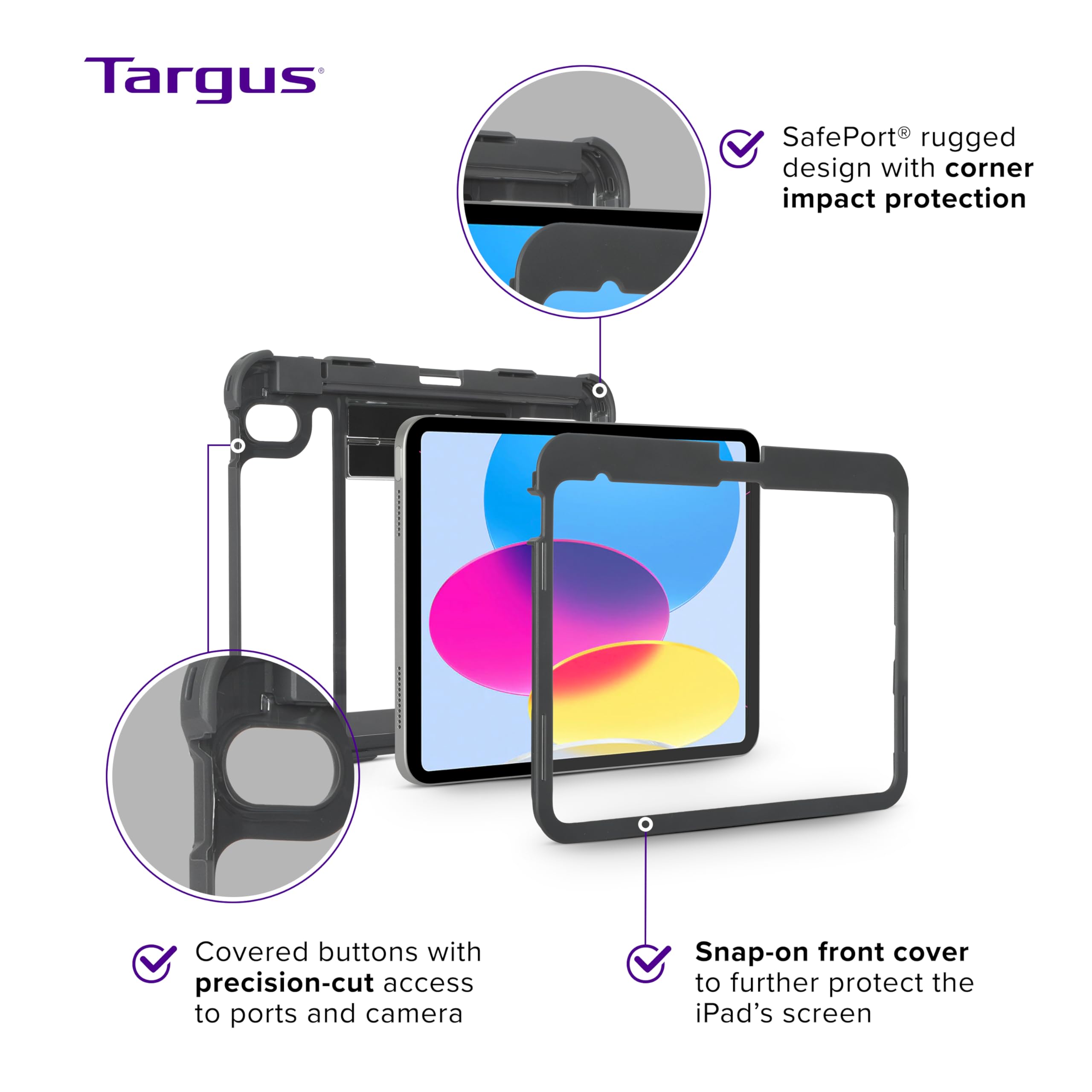targus-safeport-clear-case-for-ipad-10th-gen-10-9-inch-military-grade-protection image 2