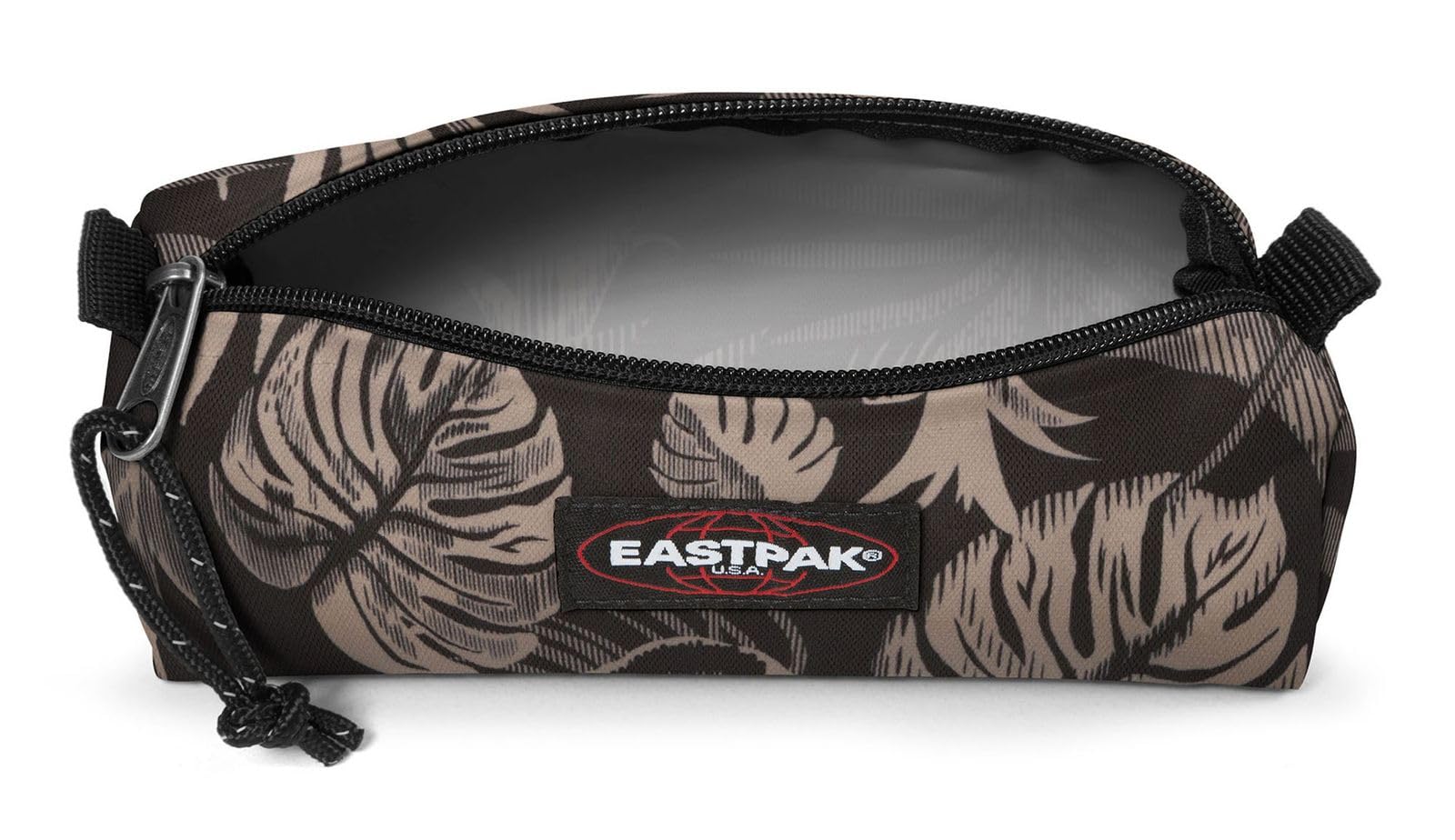 eastpak-benchmark-single-brize-pencil-case-water-resistant-with-tropical-leaf-pa image 3