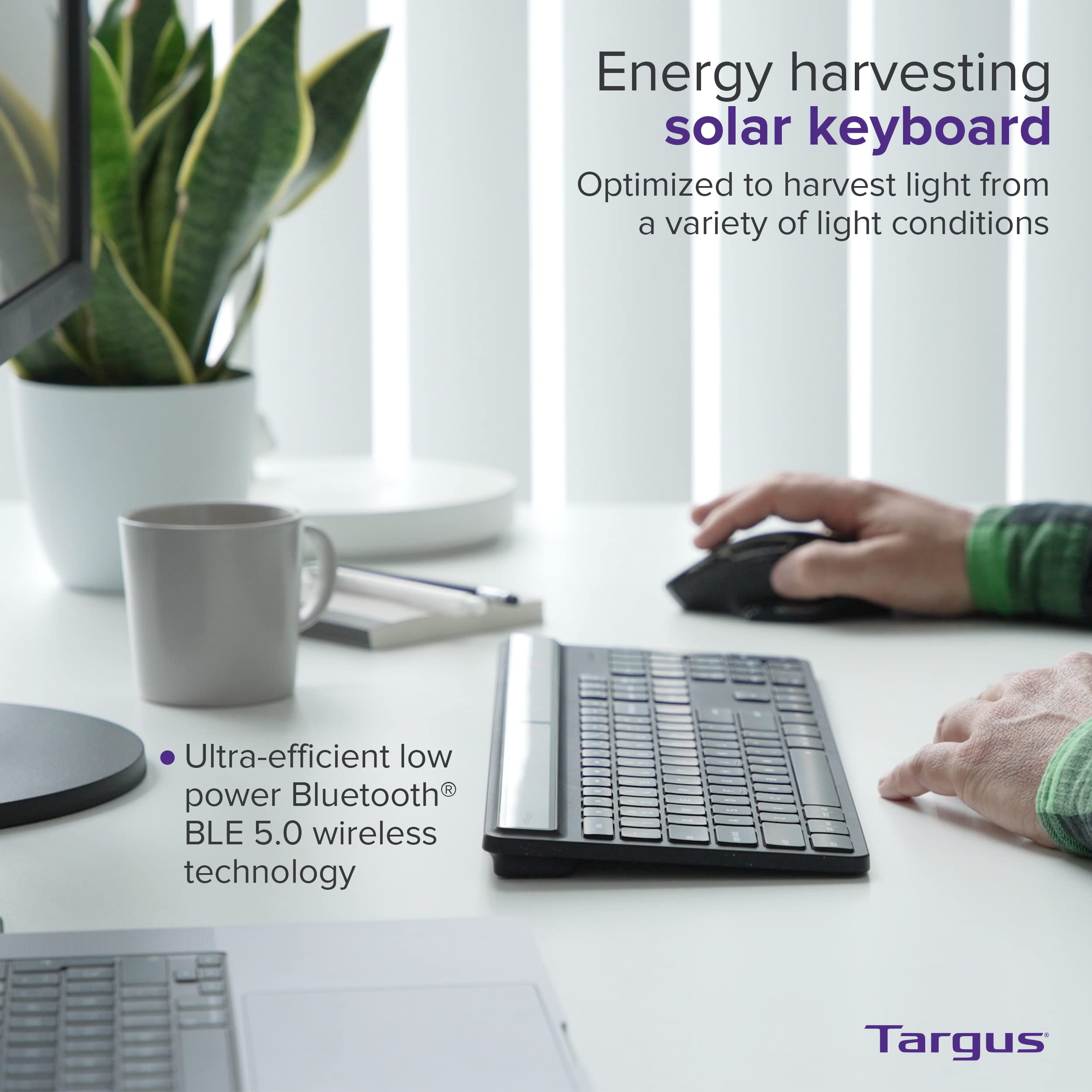 targus-akb868us-full-size-sustainable-ecosmart-bluetooth-keyboard-with-solar-cha image 2