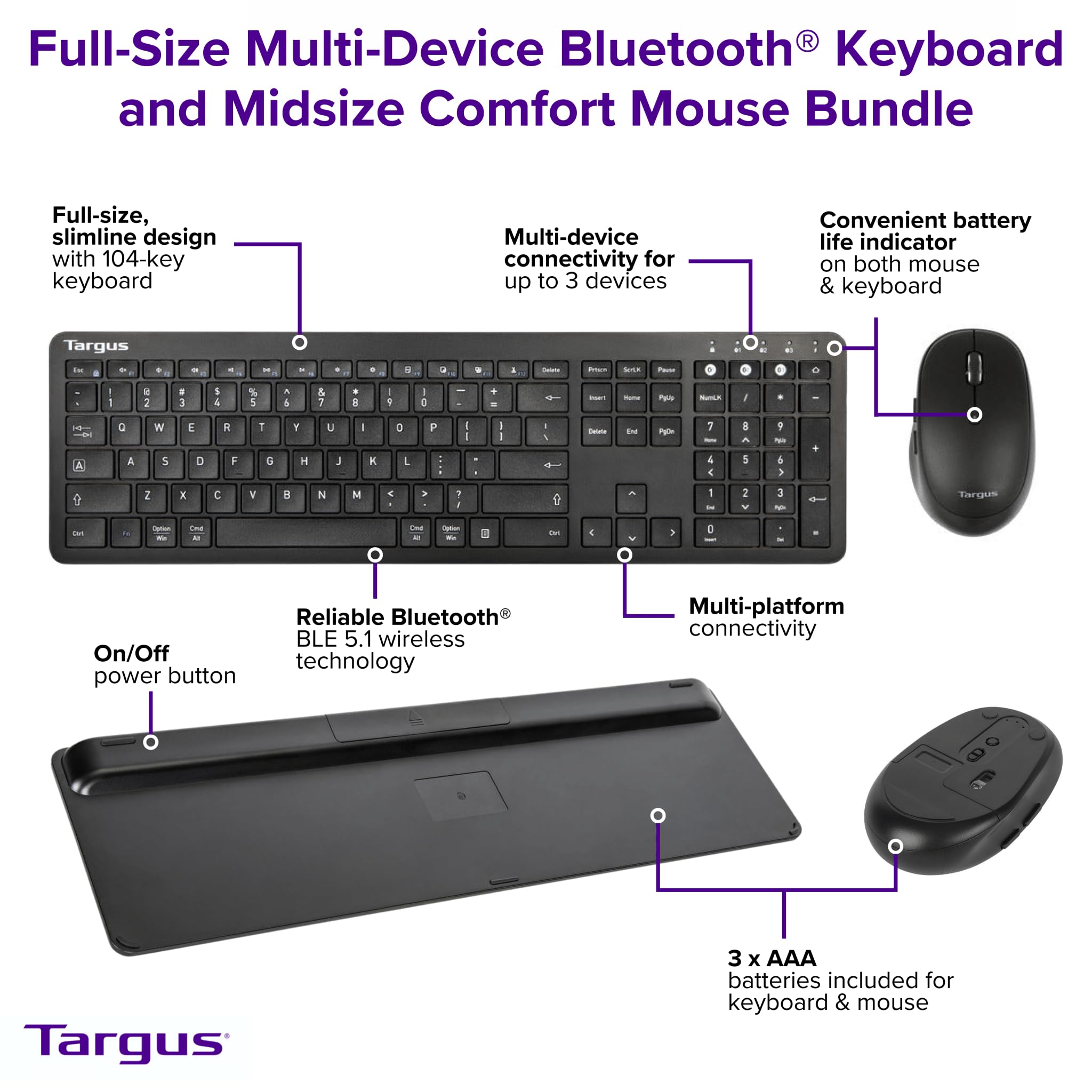 targus-full-size-multi-device-bluetooth-keyboard-and-mouse-bundle-akm618amus image 5